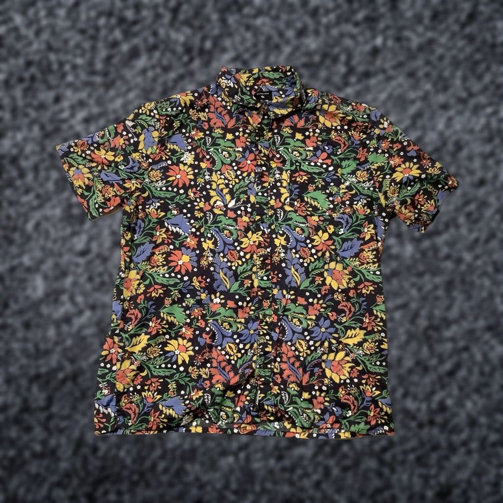 Quiksilver Quiksilver Shirt XXL Mens Floral Hawaiian Regular Fit Button Up Short Sleeve Size US XXL / EU 58 / 5 - 1 Thumbnail