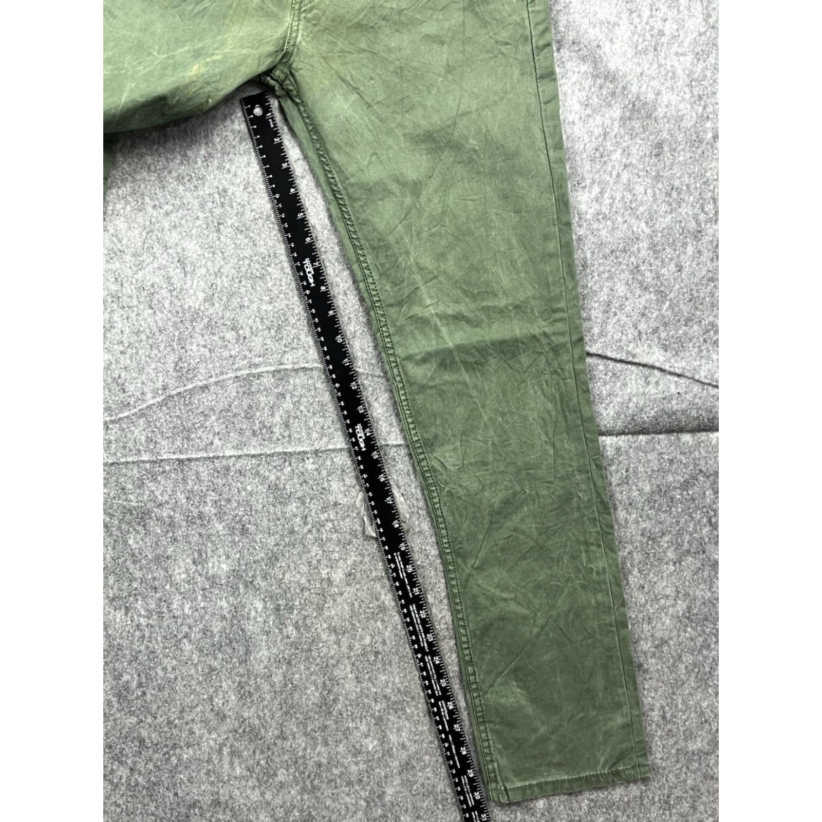 Levi's Levi's 511 Men's Jeans Slim Straight Green Regular 30x32 Denim Cotton Blend Button Zip Pocket 5-Pocket Style USA 500 Series Size US 30 / EU 46 - 3 Thumbnail