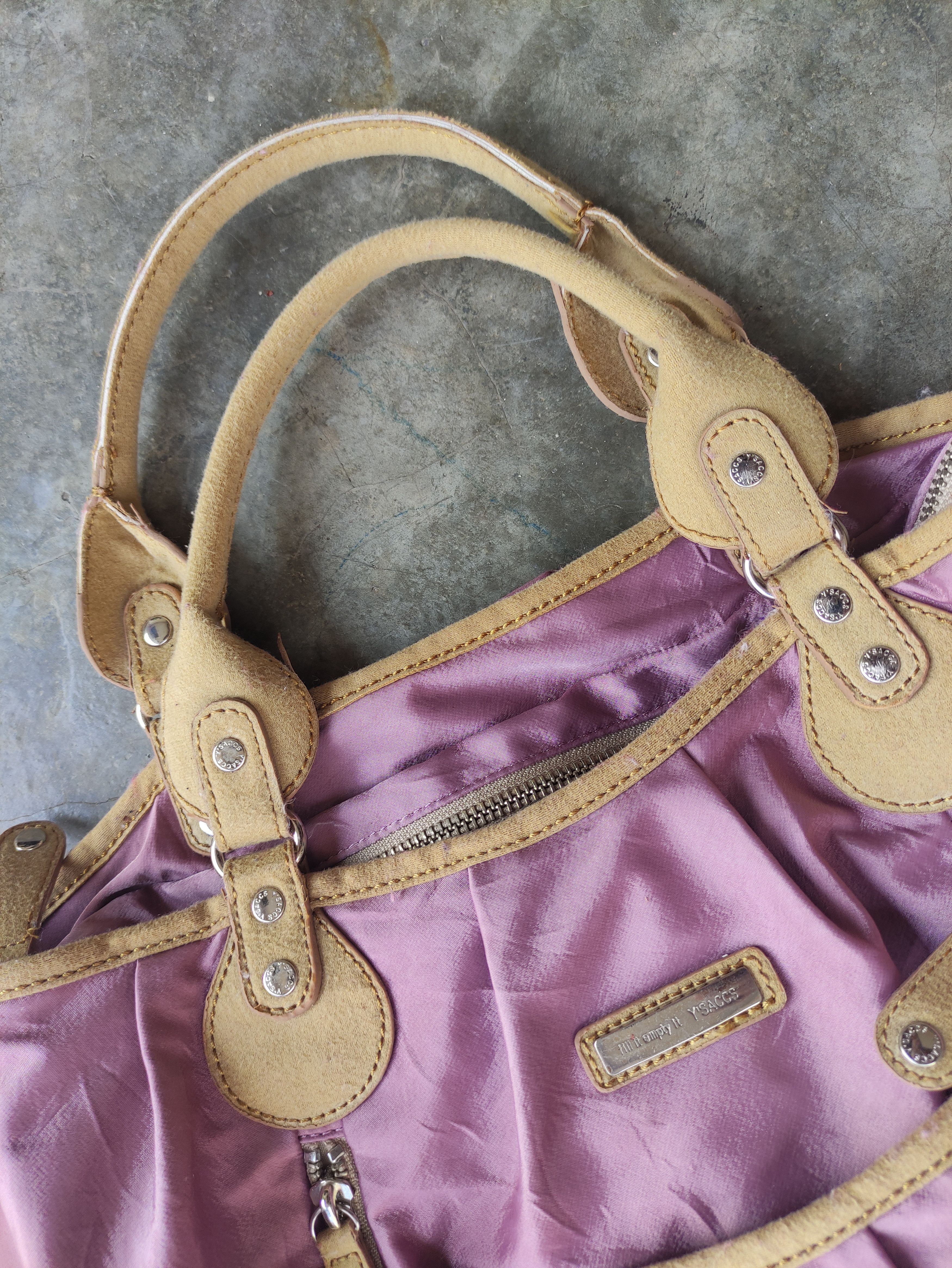 Yohji Yamamoto Y'SACCS BY YOHJI YAMAMOTO NYLON PURPLE HAND CARRY/TOTE BAG Size ONE SIZE - 12 Thumbnail