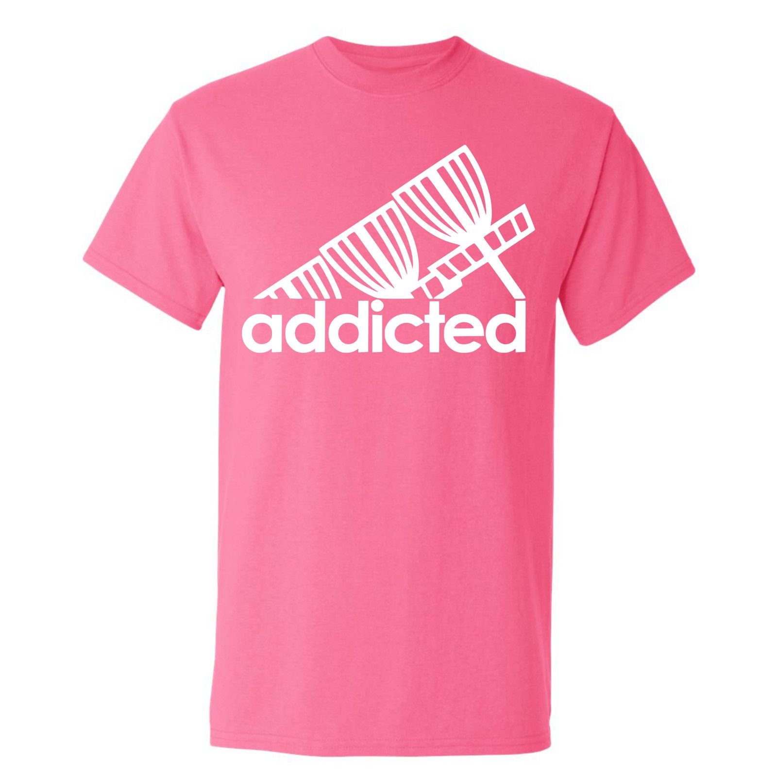 Gildan Disc Golf T Shirt ADDICTED Discgolfer Discgolfing Shirt Size US XL / EU 56 / 4 - 12 Thumbnail