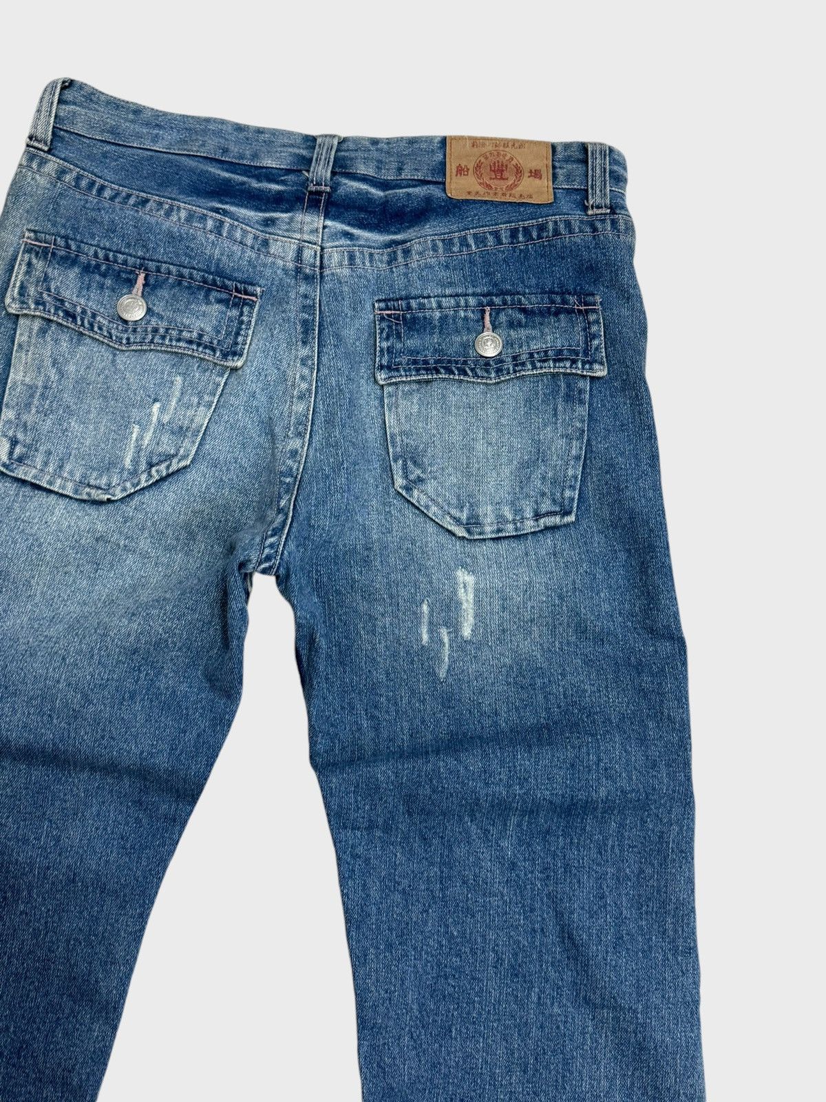 Japanese Brand VINTAGE KARAKURI TAMASHI TRADITION DRAGON ACID WASH DENIM Size US 32 / EU 48 - 11 Thumbnail