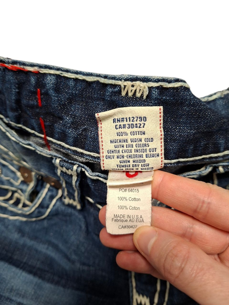True Religion TRUE RELIGION VINTAGE SK8 MADE IN USA DENIM JEANS SHORTS Size US 32 / EU 48 - 6 Thumbnail