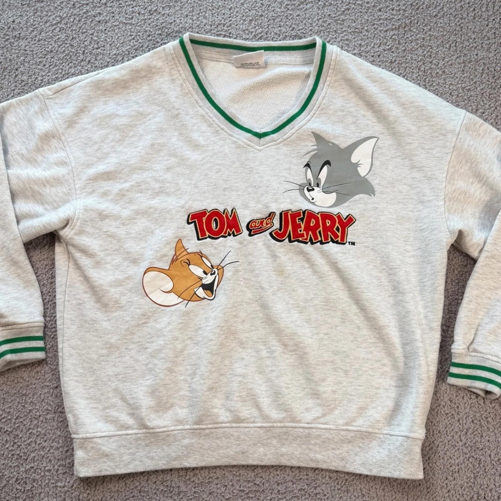 Primark Tom and Jerry Graphic Sweatshirt XS Cartoon Retro Logo Y2K Size US XS / EU 42 / 0 - 1 Thumbnail