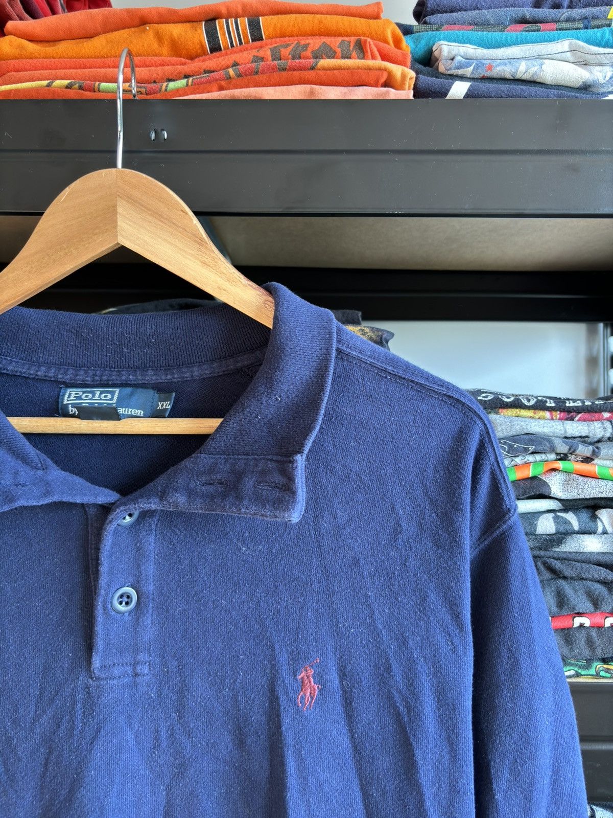 Polo Ralph Lauren Vintage 90s Polo Ralph Lauren Rugby Long Sleeve Shirt Size US XXL / EU 58 / 5 - 2 Thumbnail