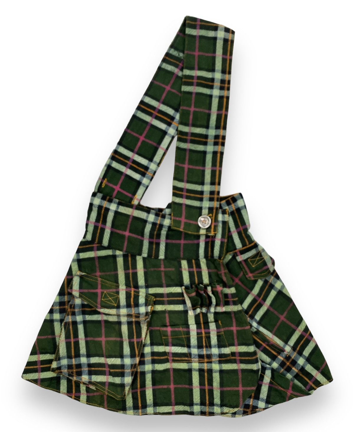 image of 20471120 x Beauty Beast Vintage Komodo London Plaid Skirt in Green Plaid, Women's (Size 25)