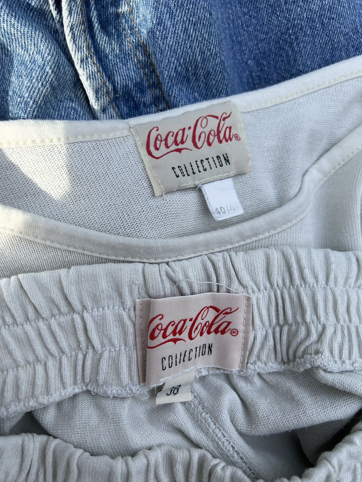 Coca Cola 90s Vintage 1995 Coca Cola Full Cotton Suit Bundle Pants Top Size US L / EU 52-54 / 3 - 14 Thumbnail