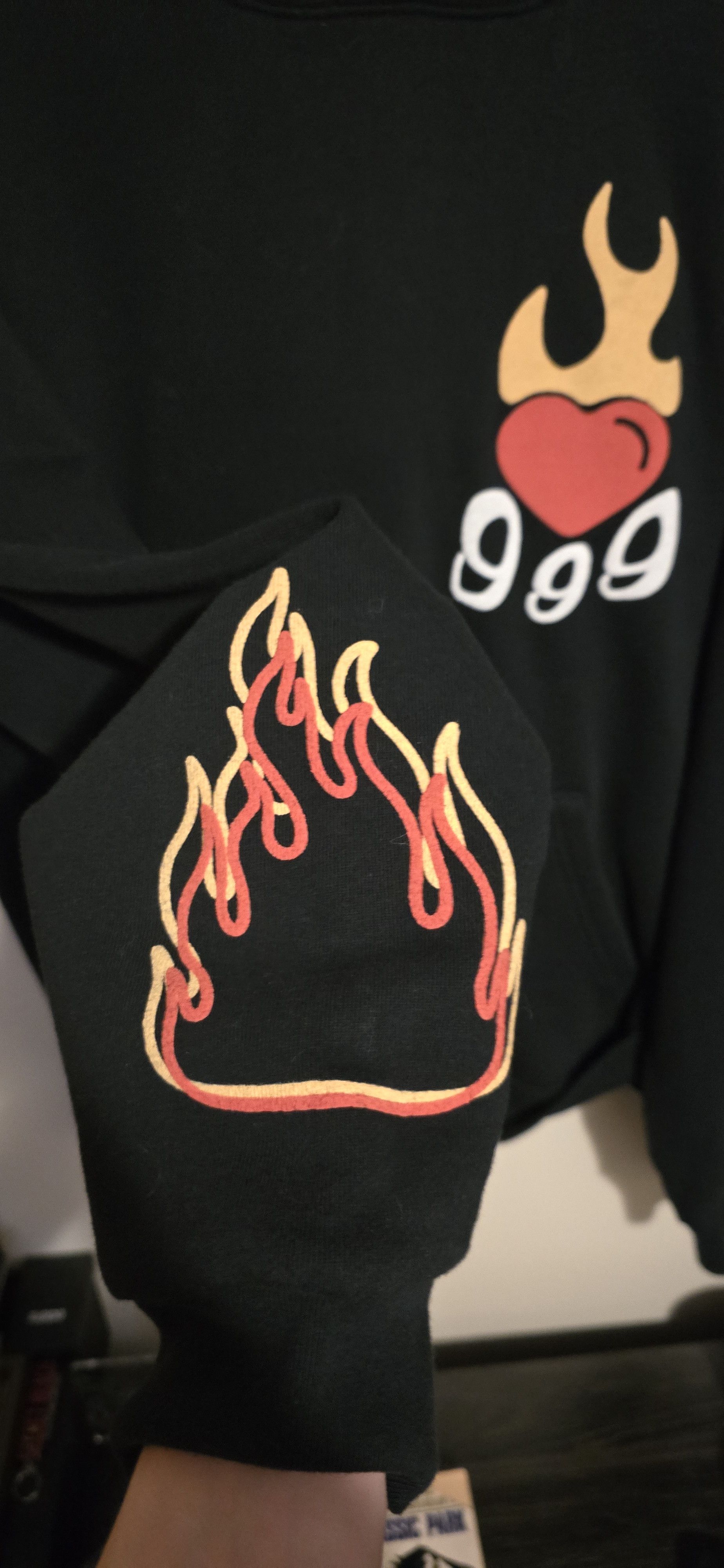 999 Club juice wrld fire skull hoodie Size US L / EU 52-54 / 3 - 3 Thumbnail