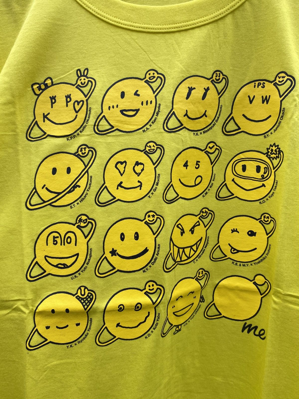 Japanese Brand 24 Hour Television Japanese Smiley Face Graphic Neon T-Shirt Size US S / EU 44-46 / 1 - 8 Thumbnail