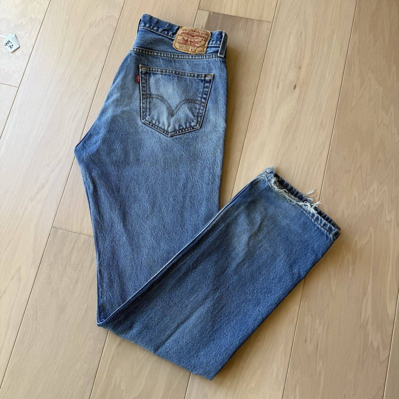 Levi's × Vintage Vintage Levis 501 Jeans 34 Blue Straight Leg Denim USA Size US 34 / EU 50 - 10 Thumbnail