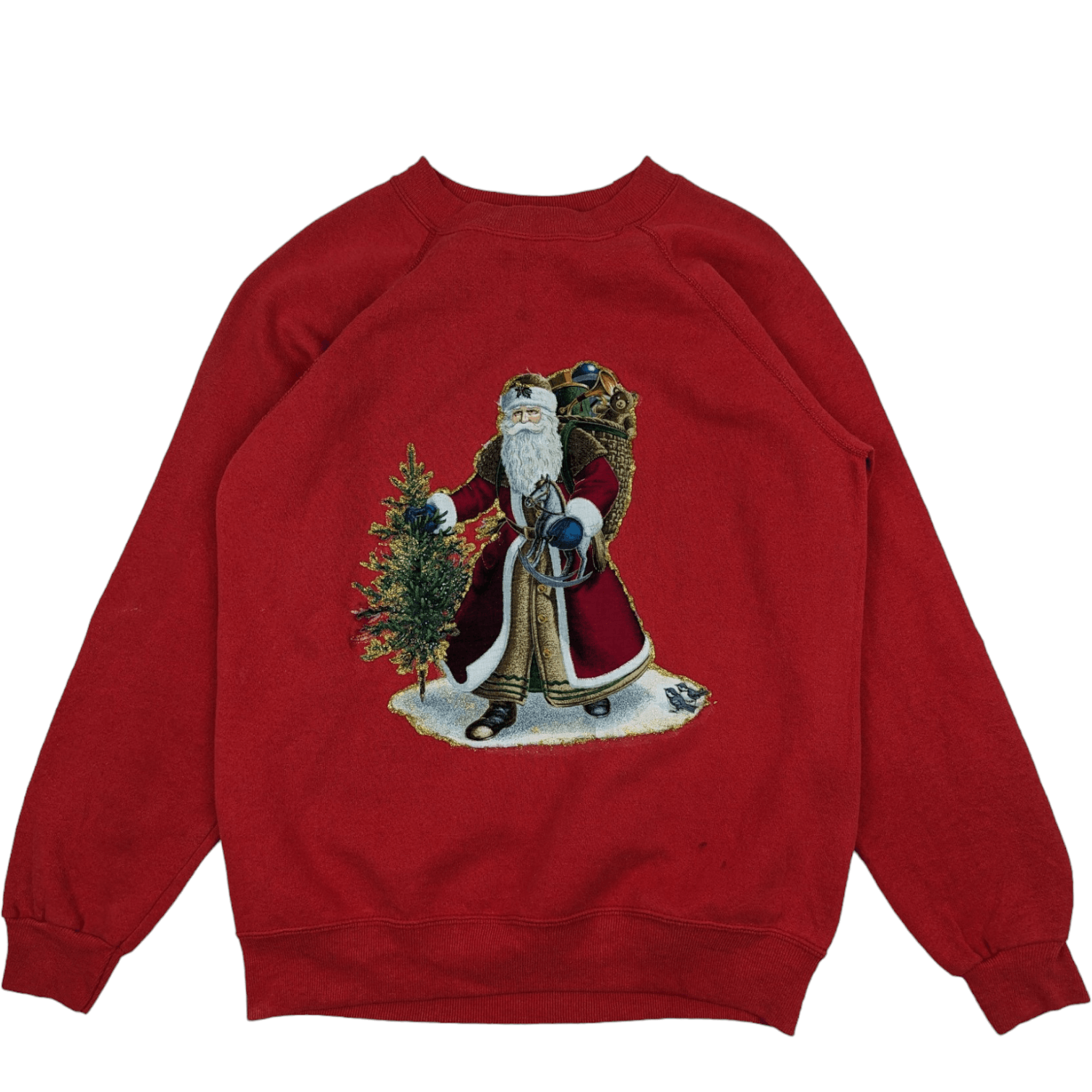 Hanes Vintage 90's HANES Custom Santa Christmas Jumper Sweatshirt Size US S / EU 44-46 / 1 - 2 Thumbnail