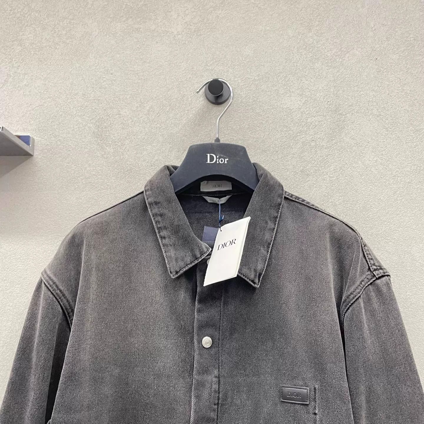 Dior Dior Black Distressed Denim Jacket Size 48 Crisp Size US M / EU 48-50 / 2 - 4 Thumbnail