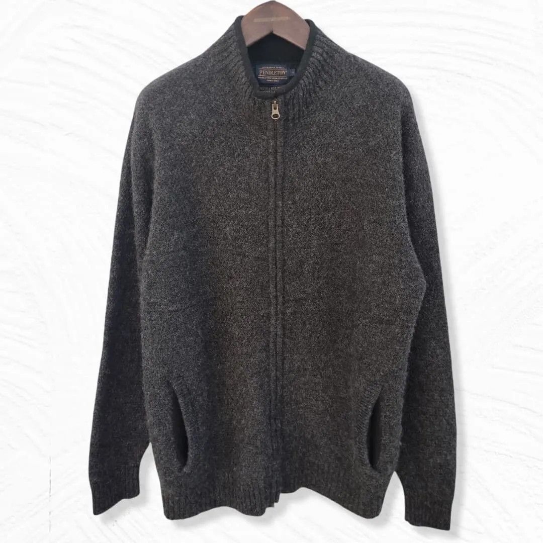 Pendleton Pendleton merino wool cardigan double zip - Fashionella Size US L / EU 52-54 / 3 - 2 Thumbnail