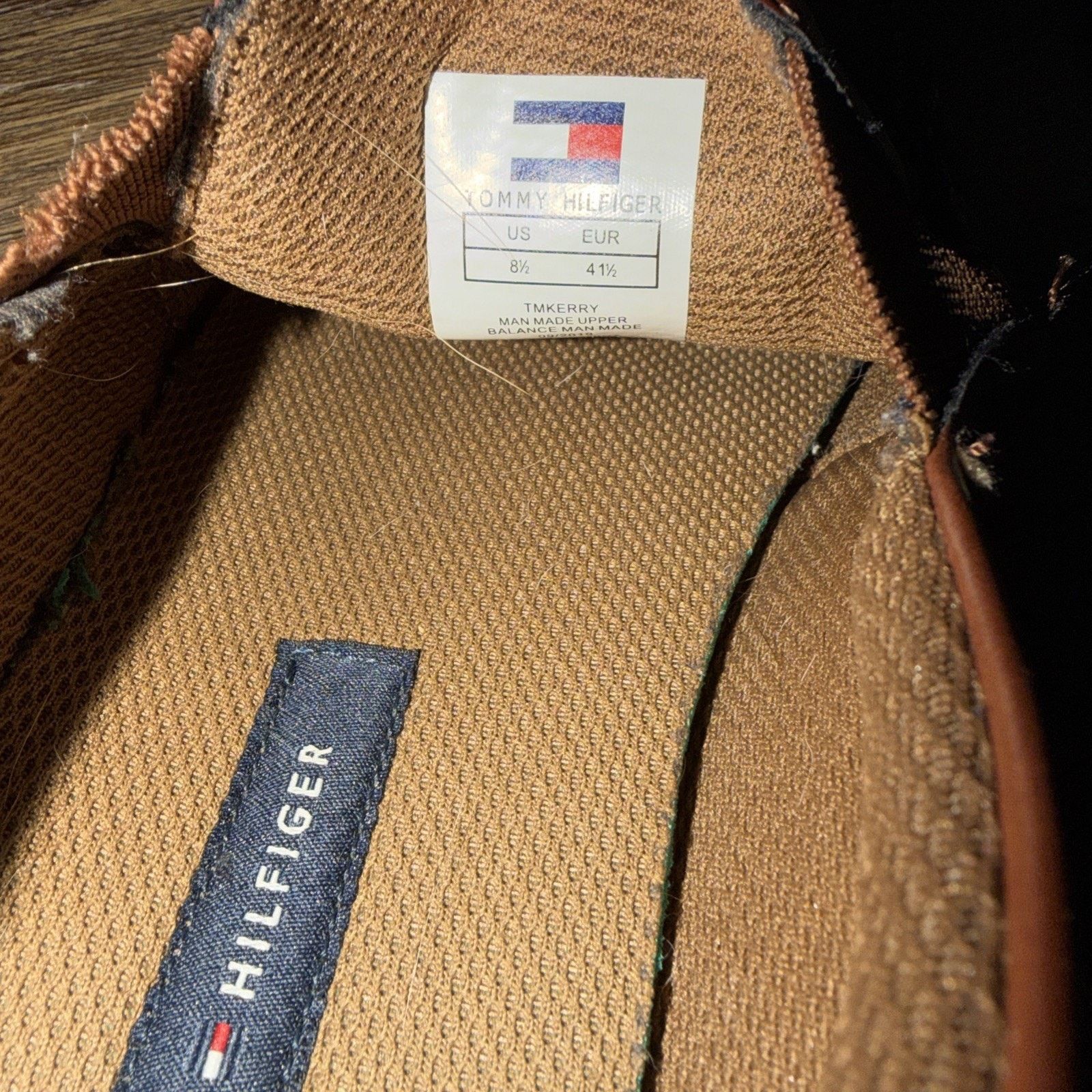 Tommy Hilfiger Tommy Hilfiger Men's Slip-On Shoes 8.5M Brown Leather Size US 8 / EU 41 - 10 Thumbnail
