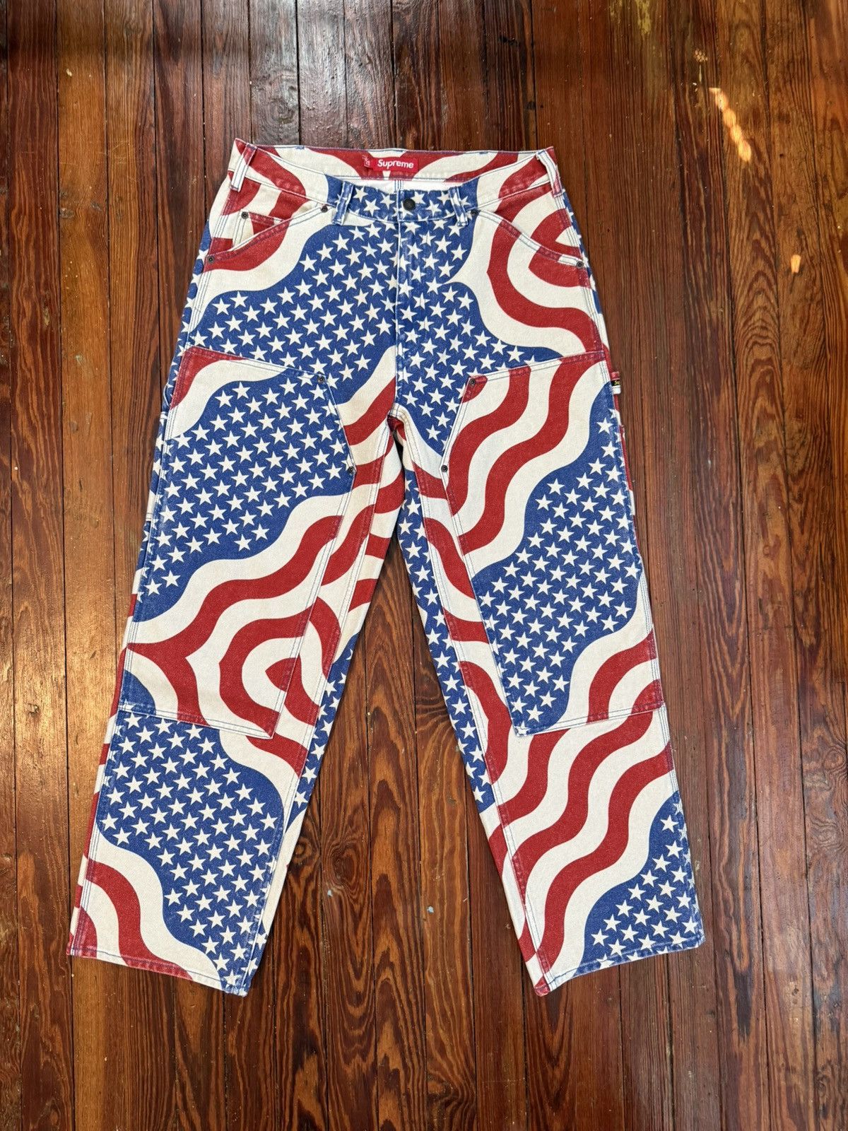 Supreme Supreme Flag Double Knee Painter Pant Size US 32 / EU 48 - 1 Thumbnail