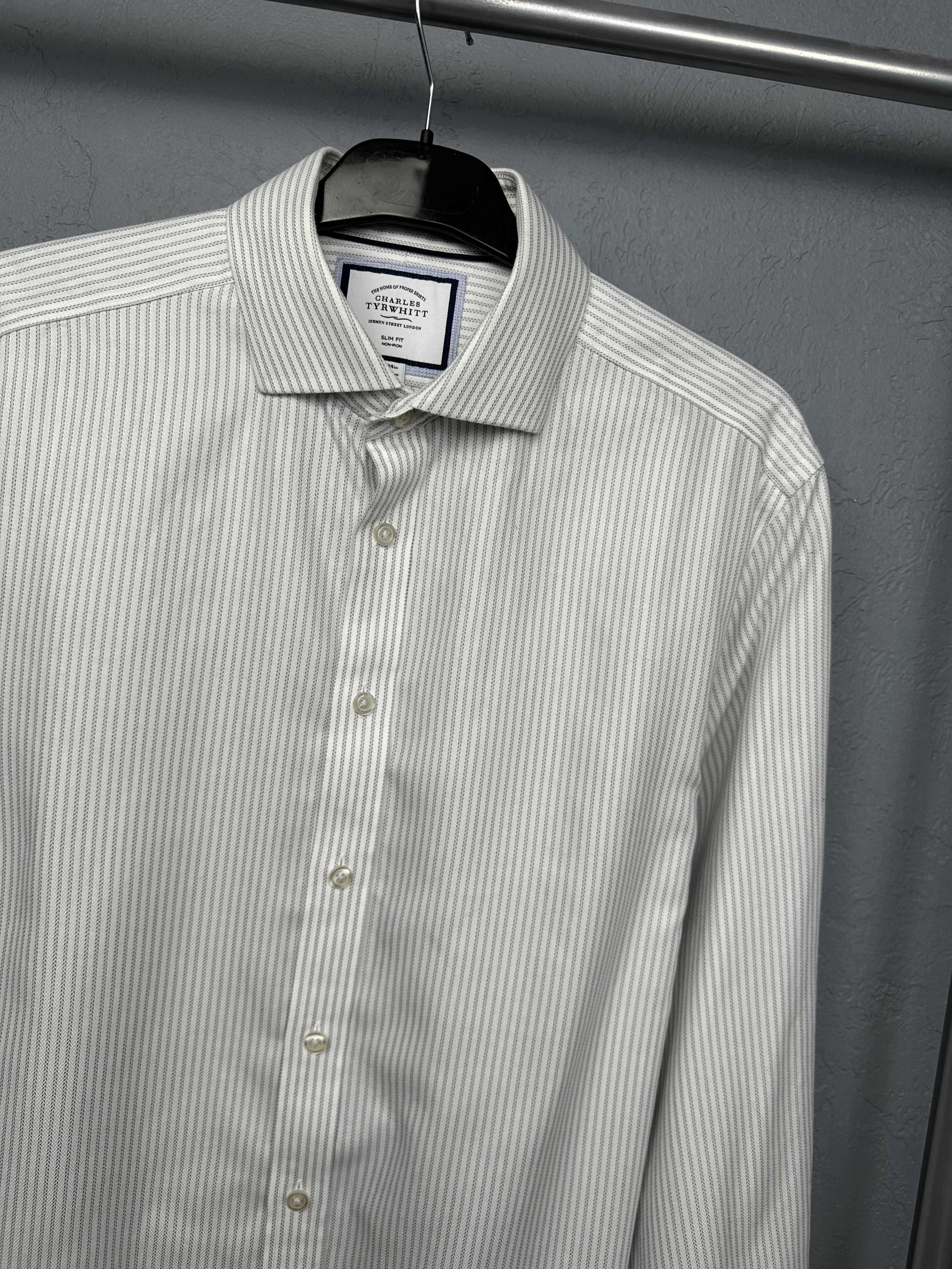 Charles Tyrwhitt Charles Tyrwhitt Mens Long Sleeve Shirt Size US L / EU 52-54 / 3 - 2 Thumbnail