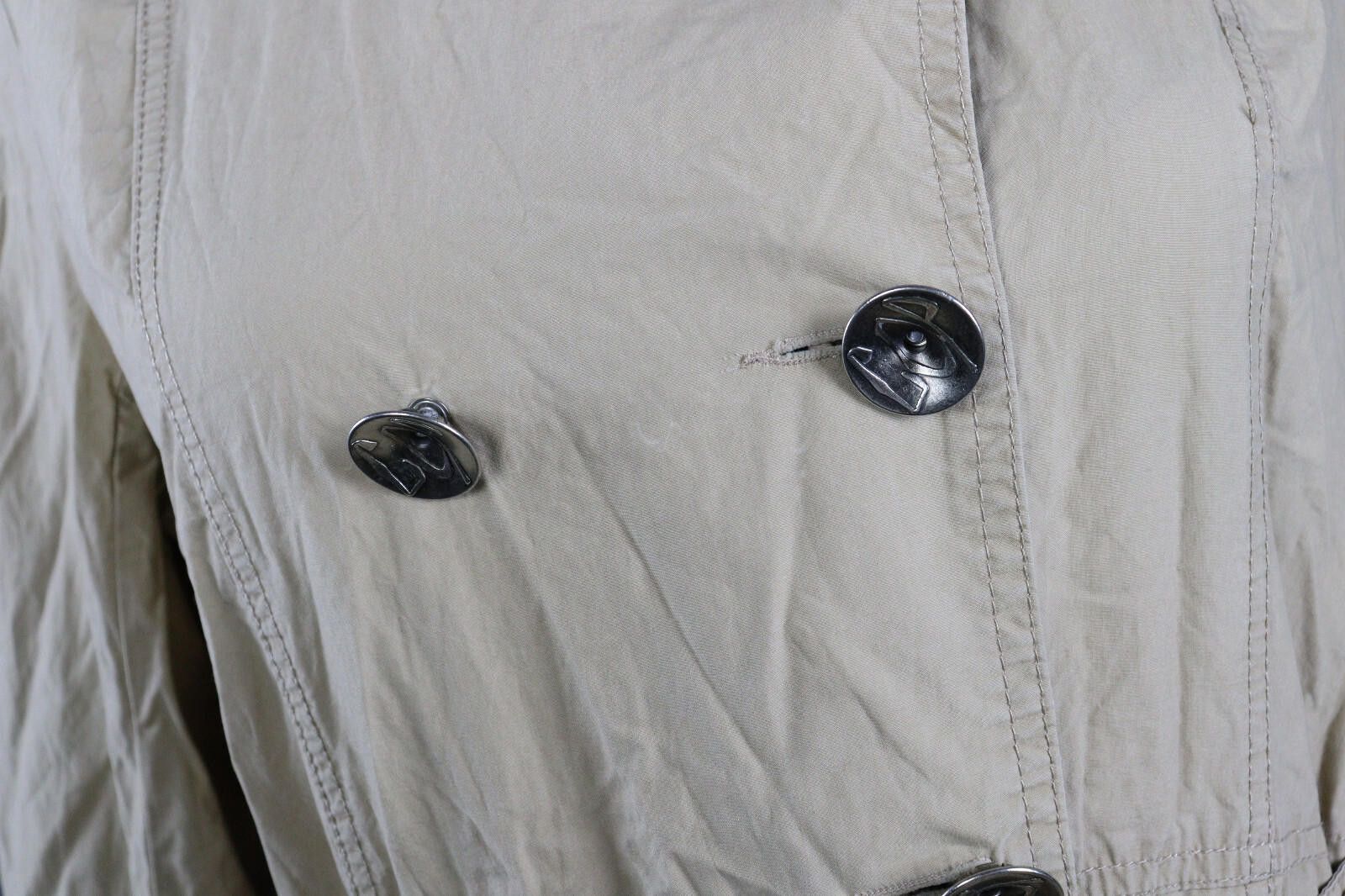 Designer Cop Copine Casual Double Belted Trench Coat Jacket Size 2 Size XS / US 0-2 / IT 36-38 - 5 Thumbnail