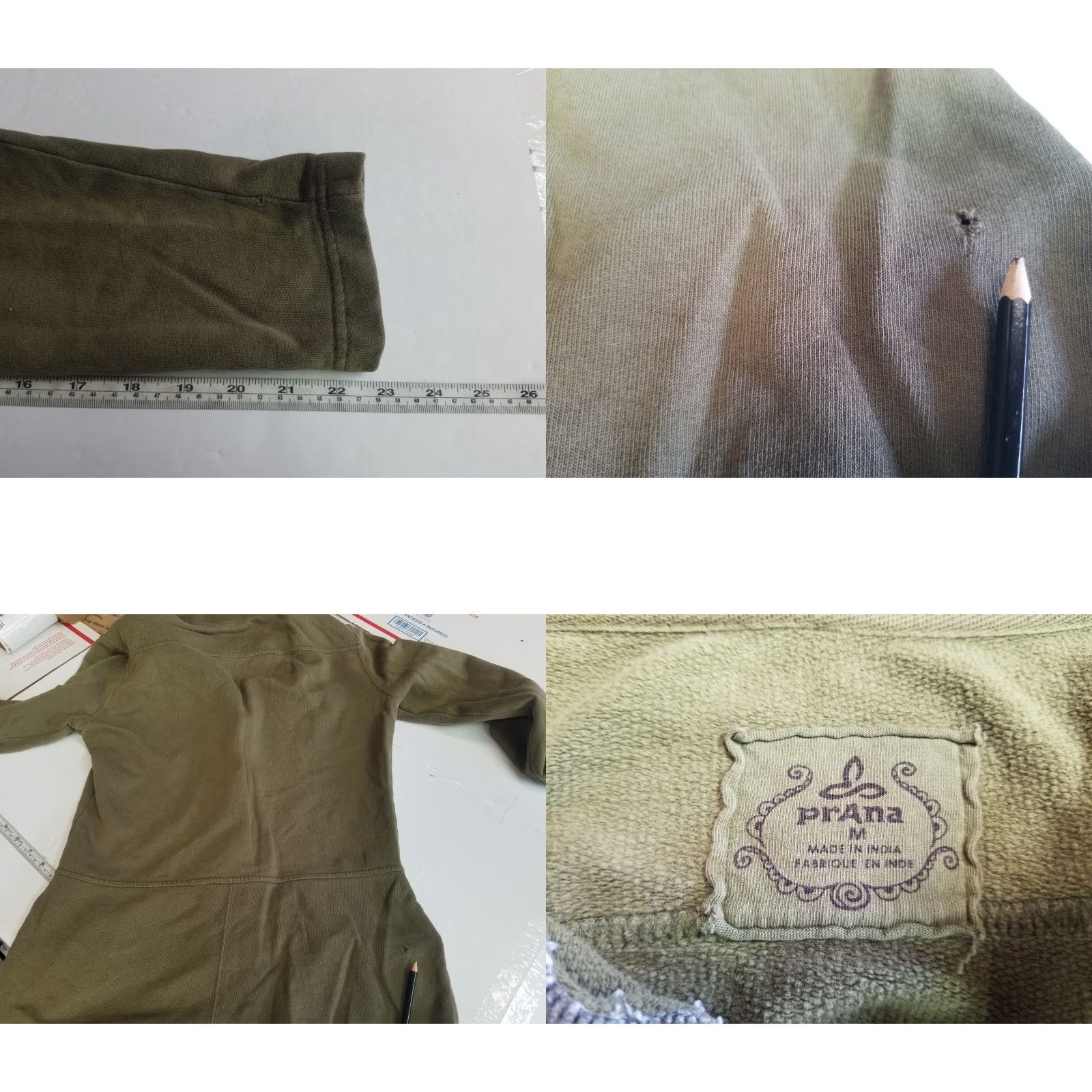 Prana prAna Women's Green Button Up Jacket Shirt Size Medium Casual Formal Travel Jacket Long Sleeve Pockets Collared Knit Cotton Solid Outdoor Vintage No Size M / US 6-8 / IT 42-44 - 8 Thumbnail