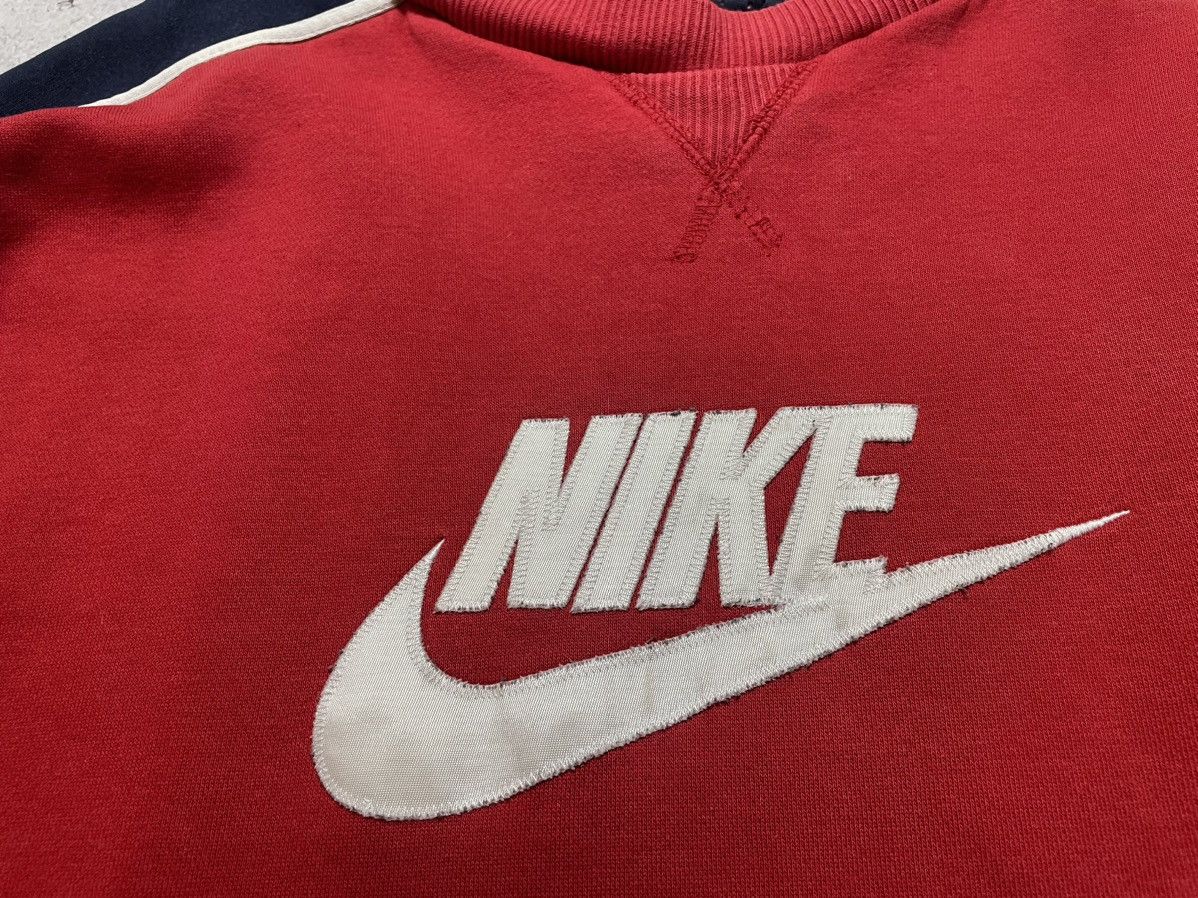 Nike Vintage Sweatshirt Nike Big Swoosh Logo Drill Y2K Size US XXL / EU 58 / 5 - 6 Thumbnail