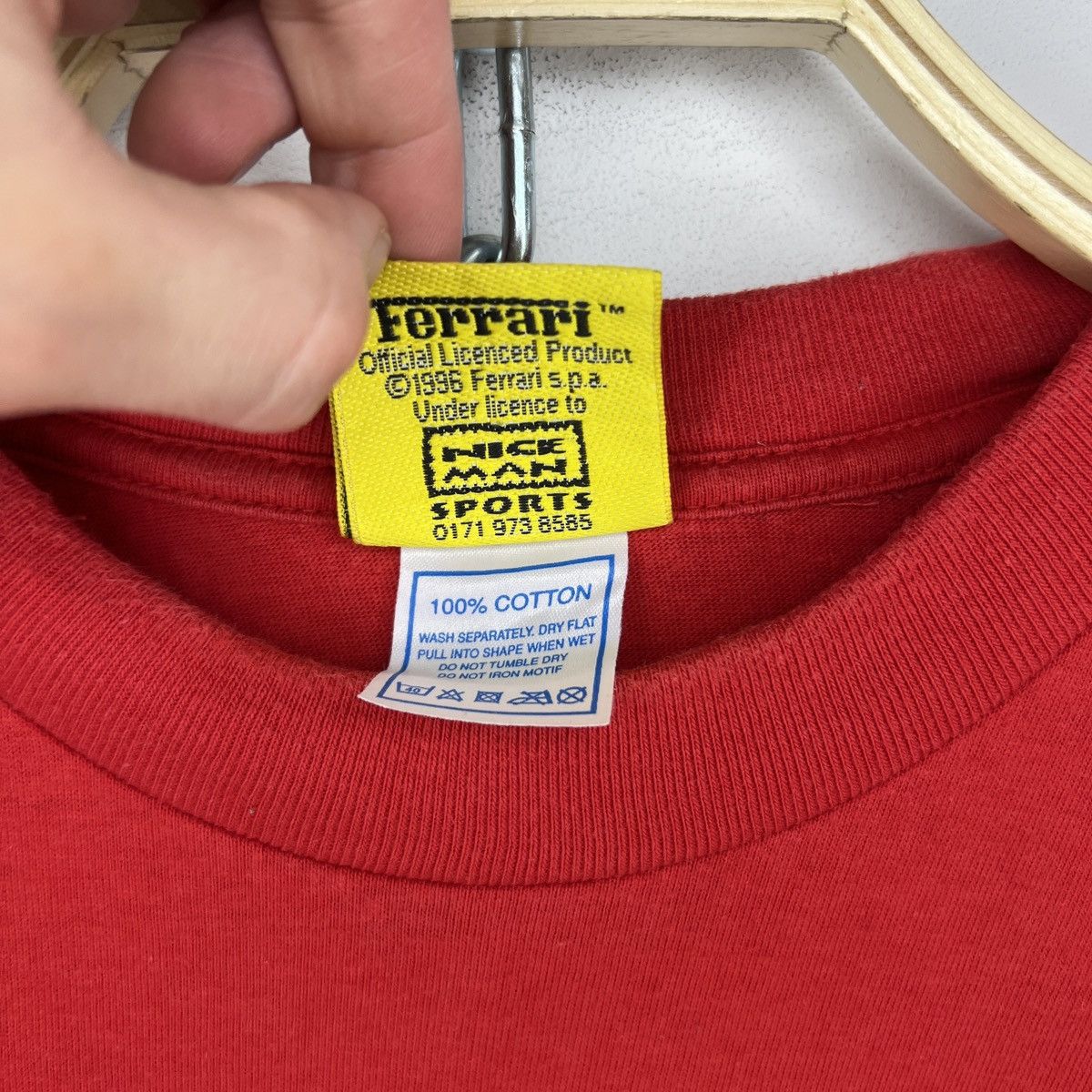 Ferrari Ferrari Logo Crest T-Shirt Racing VTG 90s Cars Size US XL / EU 56 / 4 - 8 Thumbnail