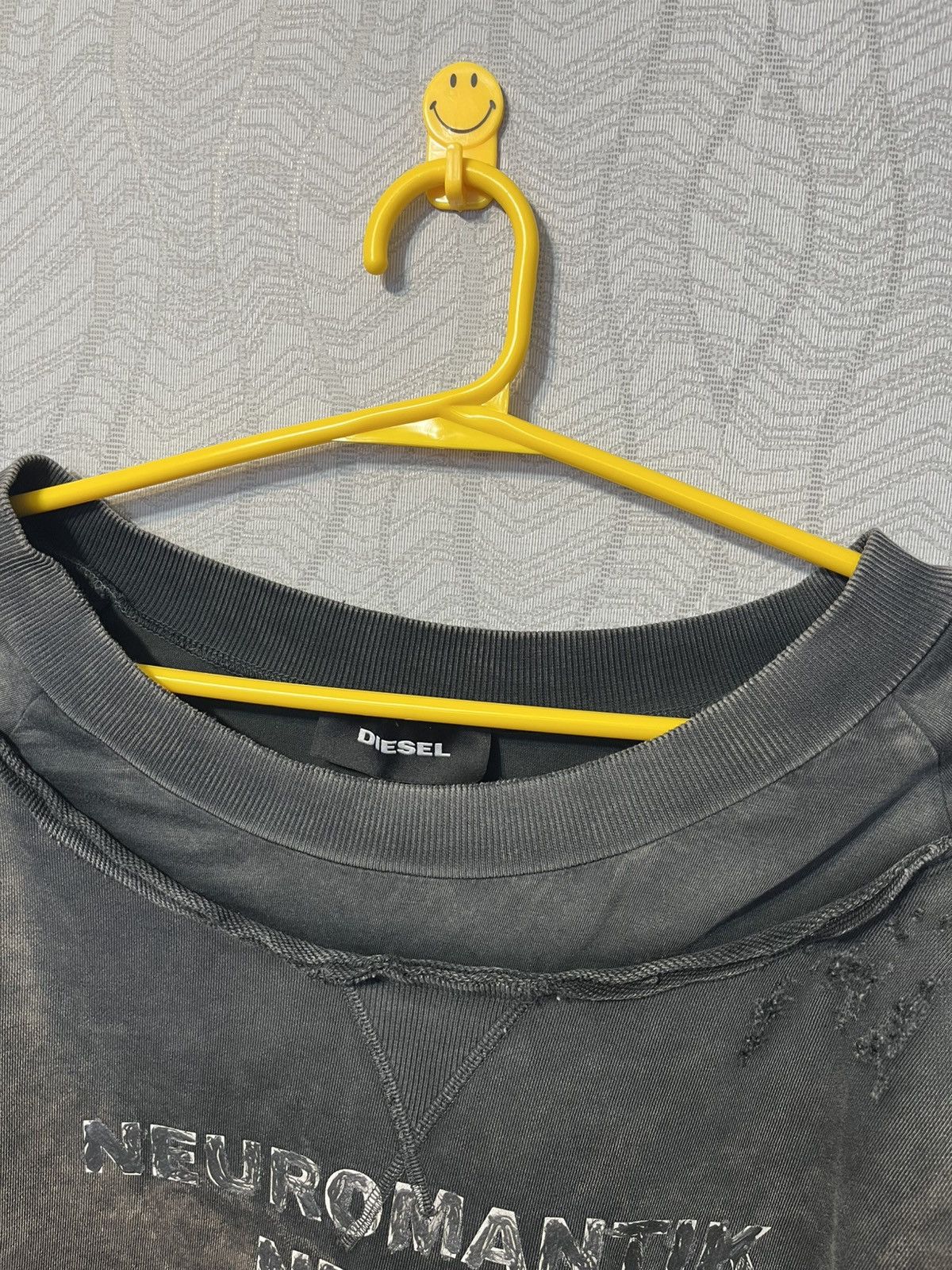 Diesel Diesel F Strat Distressed Cropped Avant Garde Sweatshirt Size S / US 4 / IT 40 - 6 Thumbnail
