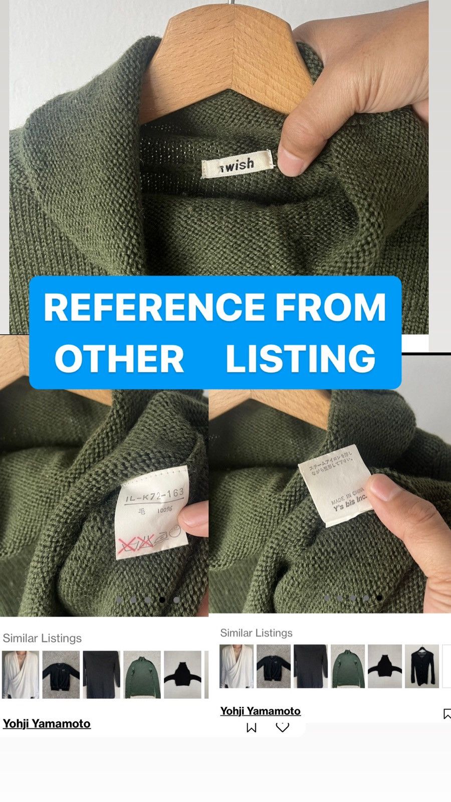 Yohji Yamamoto Iwish by Yohji Yamamoto Knit shirts Size S / US 4 / IT 40 - 13 Thumbnail
