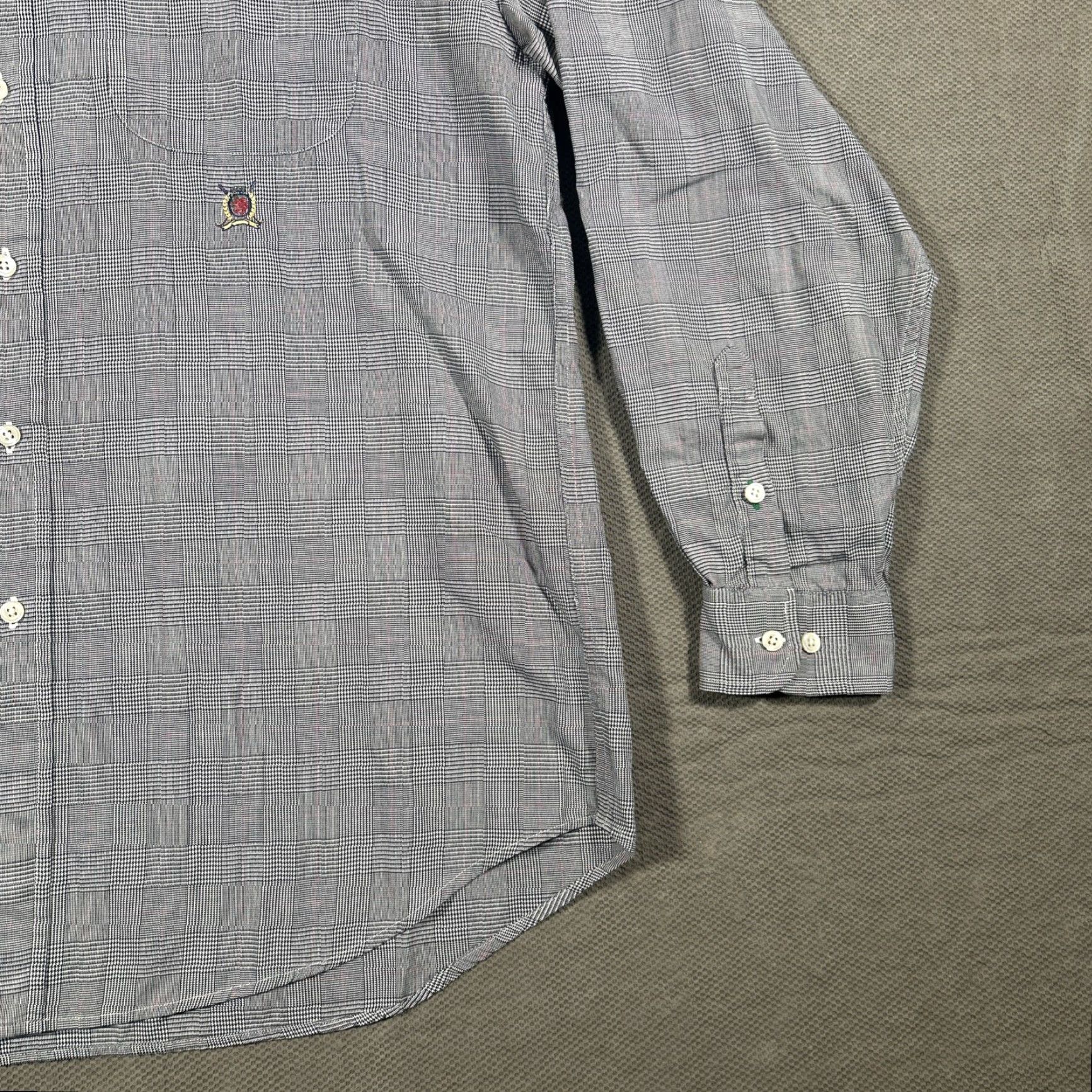 Tommy Hilfiger Tommy Hilfiger Golf Plaid Mens Button Down Long Sleeve Shirt Large Cotton Size US L / EU 52-54 / 3 - 5 Thumbnail