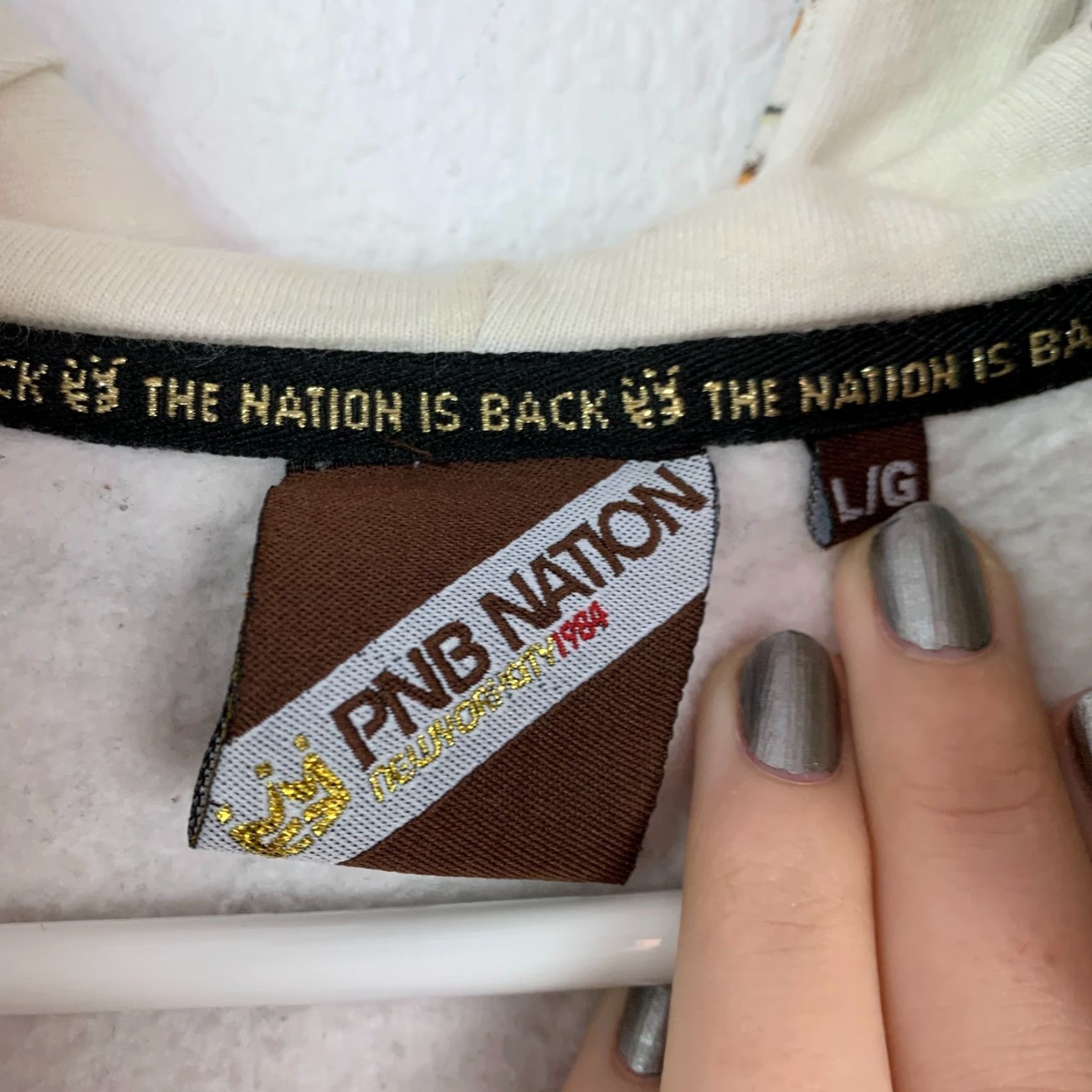 Vintage Y2K PNB Nation New York All Over Print Crown Zip Up Hoodie Large Size US L / EU 52-54 / 3 - 7 Thumbnail
