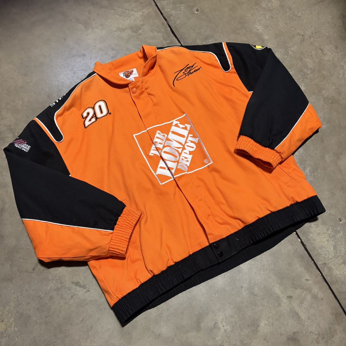 Winners Circle Vintage Tony Stewart Home Depot Racing NASCAR Jacket Y2K Size US XXL / EU 58 / 5 - 2 Thumbnail