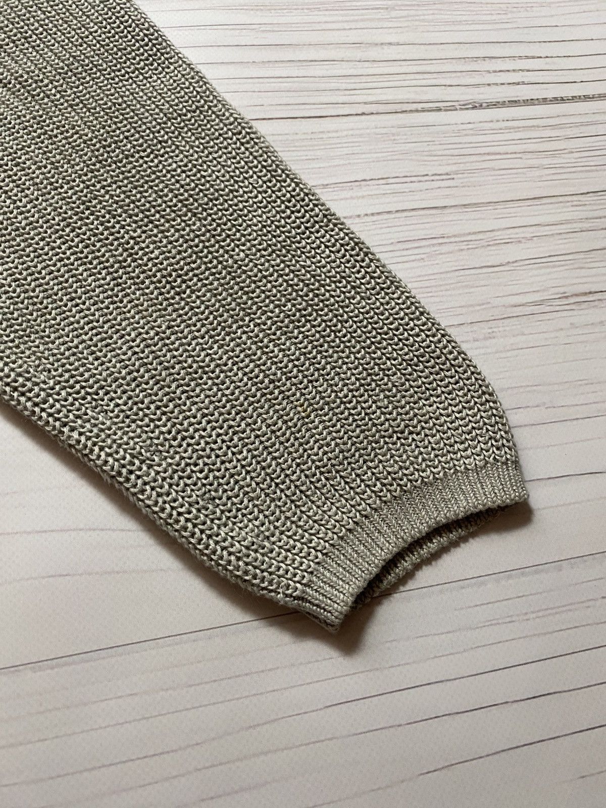 Acne Studios Acne Studios Deborah Chunky SS16 V-neck Linen sweater Size L / US 10 / IT 46 - 12 Thumbnail