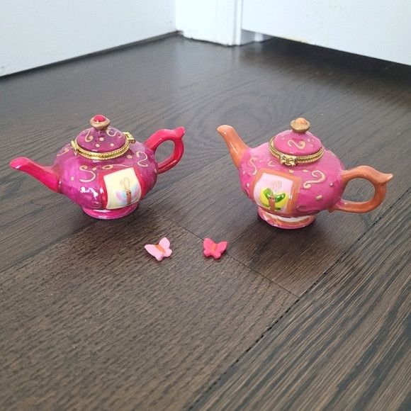 Other Mini Decorative Ceramic Teapot Trinket Box Set Spring Size ONE SIZE - 1 Thumbnail