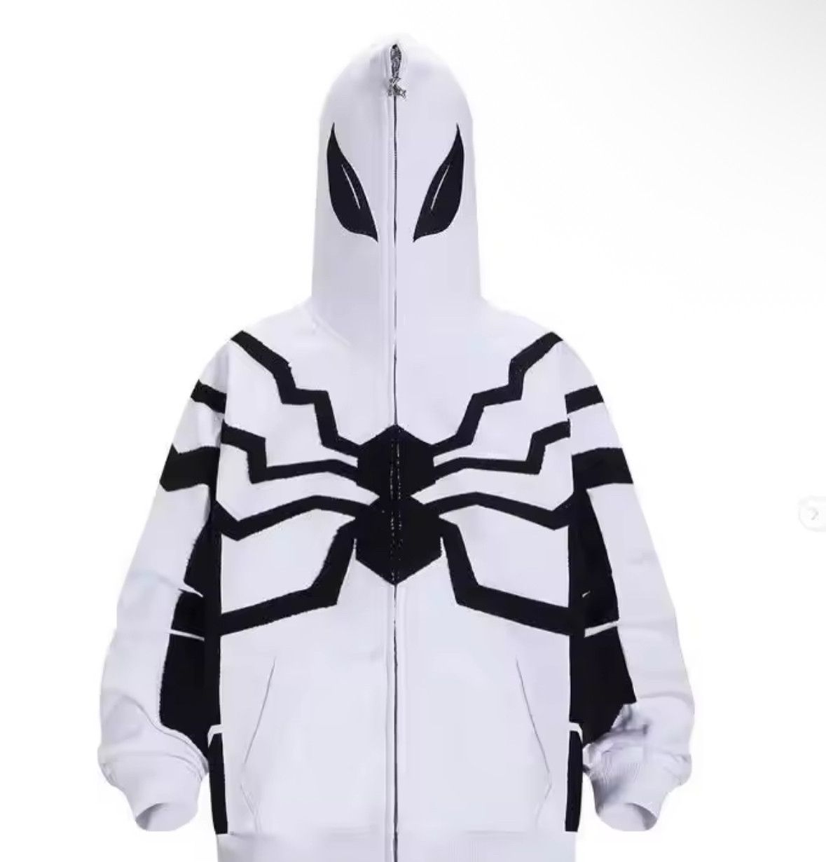 Other Retro Spider Web Hip Hop Zip Hoodies Punk Jacket Size US XL / EU 56 / 4 - 1 Thumbnail
