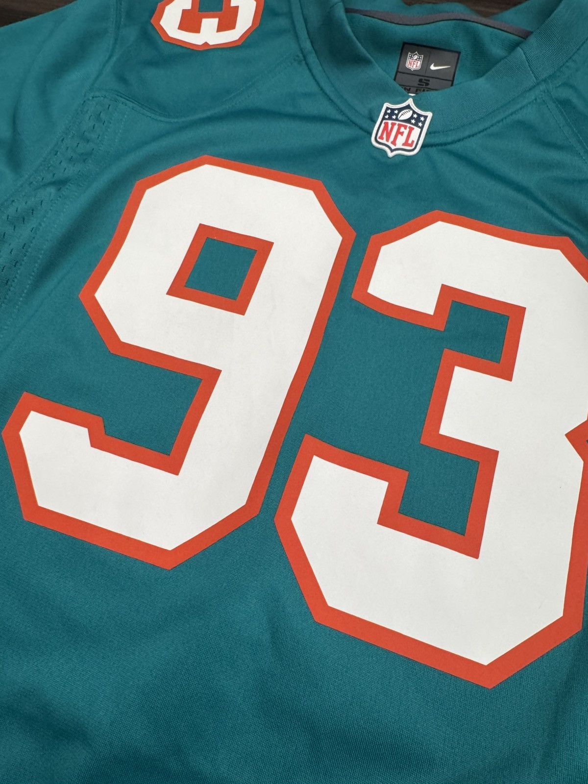 Nike Miami Dolphins Ndamukong Suh #93 NFL Game Home Aqua Jersey Size US S / EU 44-46 / 1 - 3 Thumbnail