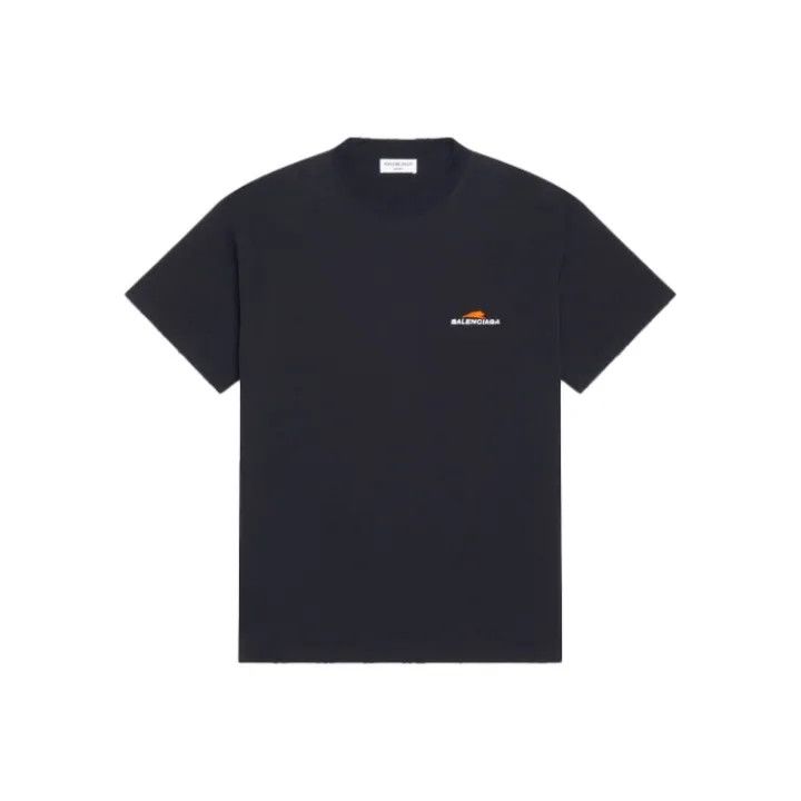 Balenciaga Balenciaga SS22 Black Logo Short Sleeve T-Shirt 0079 Size M / US 6-8 / IT 42-44 - 1 Thumbnail