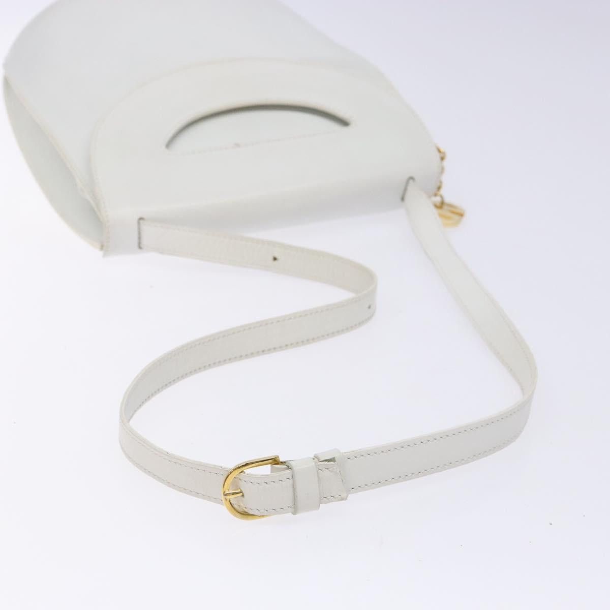Celine CELINE Shoulder Bag Leather Gold White Size ONE SIZE - 7 Thumbnail
