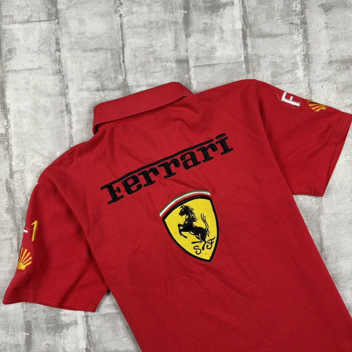 Ferrari Ferrari Vintage Big Logo Racing Shirt Size US S / EU 44-46 / 1 - 2 Thumbnail