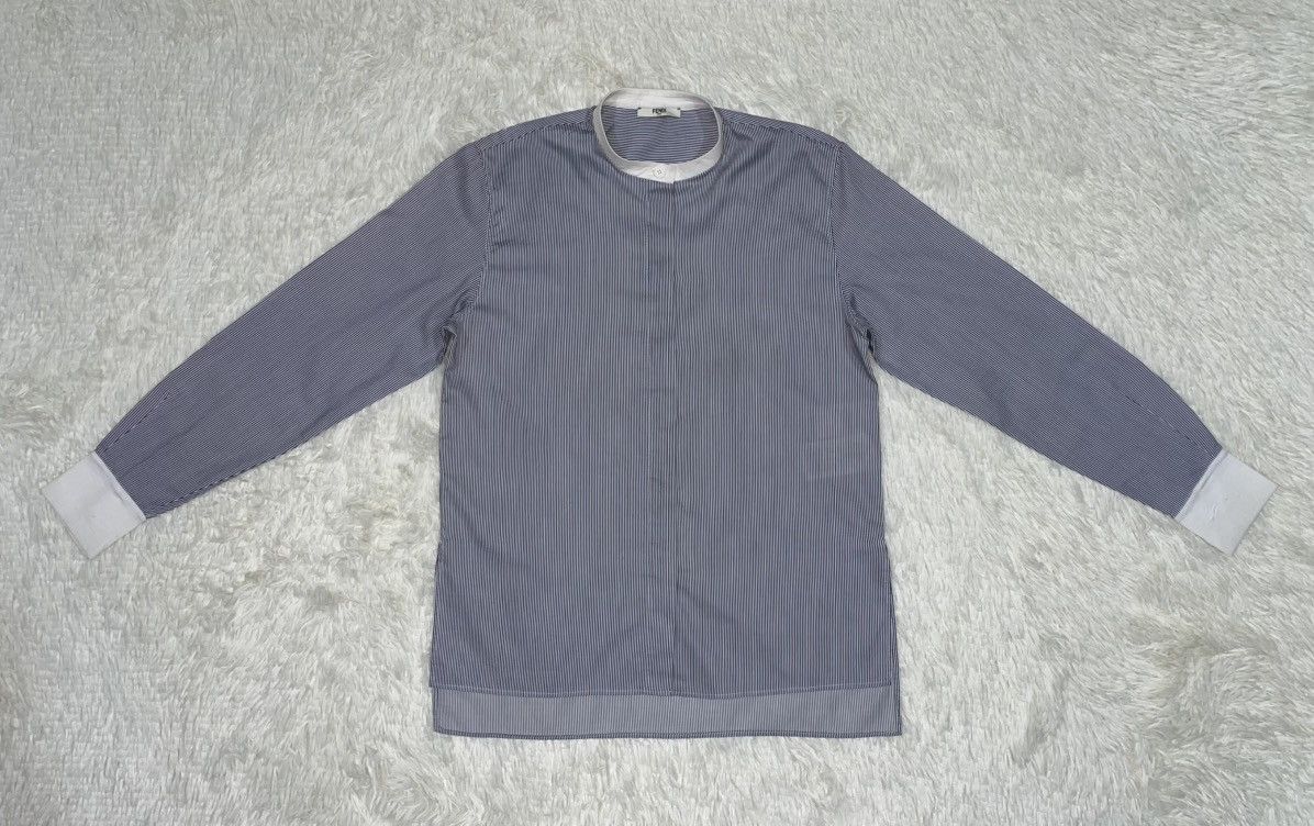 Fendi FENDI Pinstripes Button Down Cotton Shirt Size S / US 4 / IT 40 - 9 Thumbnail