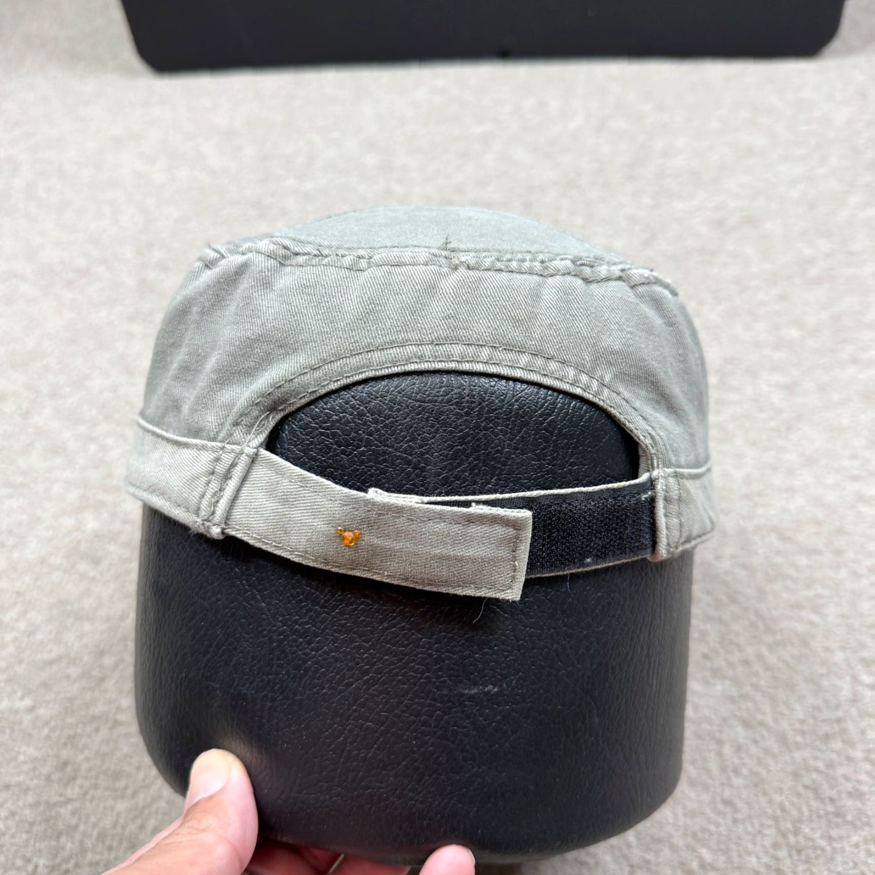 Disney VINTAGE Disney Women's Patrol Cap One Size Gray Mickey Logo Patrol Hat Green Size ONE SIZE - 4 Thumbnail