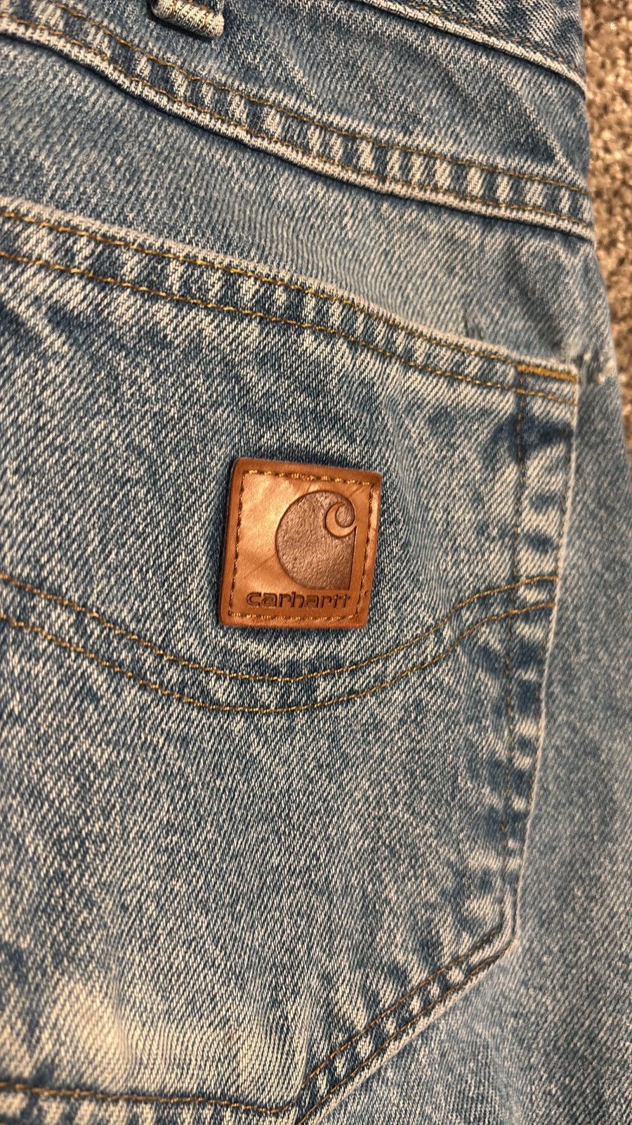 Carhartt Vintage Washed Carhartt Jeans Size 34-36 Size US 34 / EU 50 - 3 Thumbnail