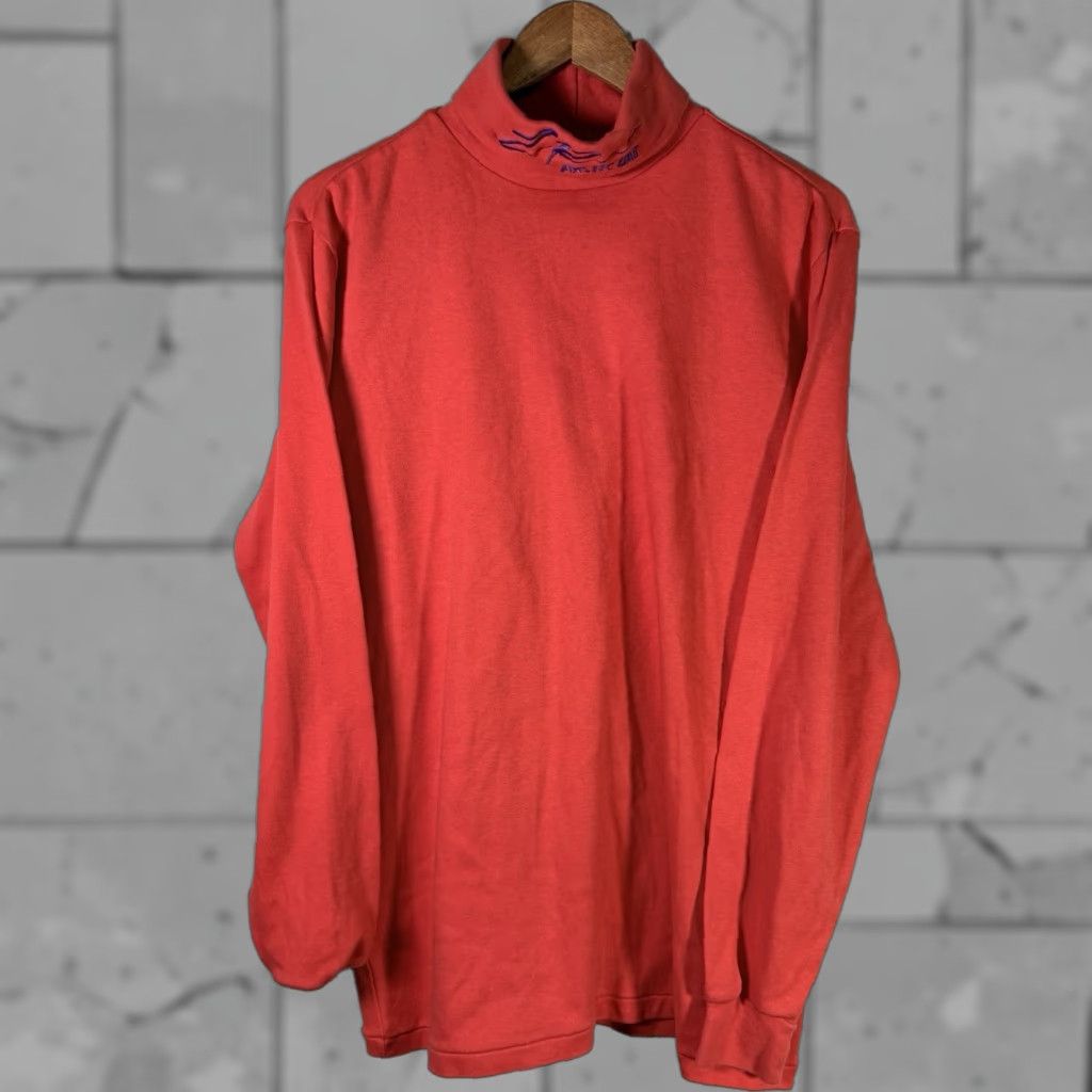 Vintage VINTAGE Arctic Cat Neon Orange Cotton Turtleneck Sweater Long Sleeve Mens Size L USA Size US L / EU 52-54 / 3 - 1 Thumbnail