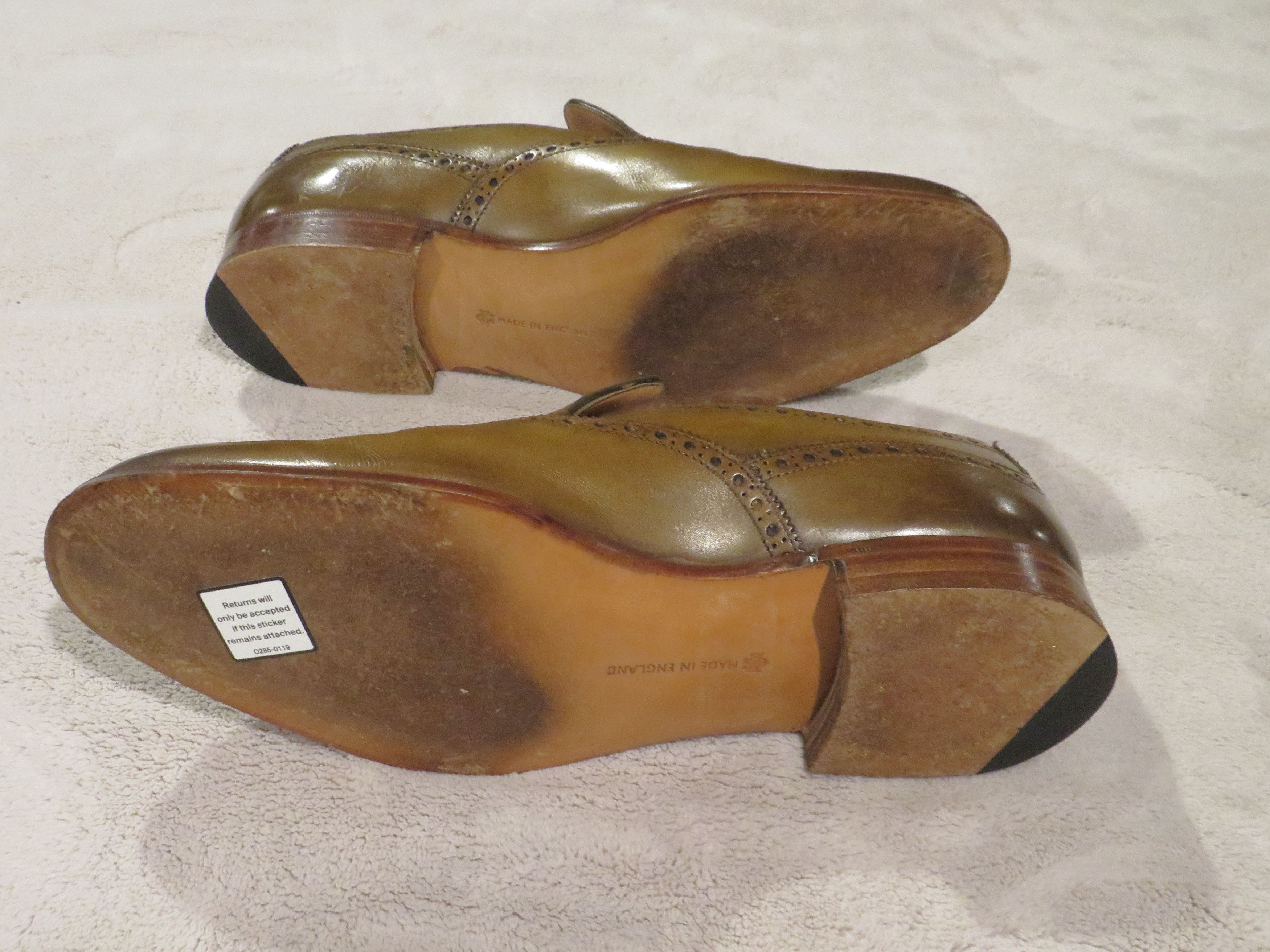 Edward Green Wigmore Chameleon Burnished Antiqued Brogue Loafers 8D Size US 8 / EU 41 - 9 Thumbnail