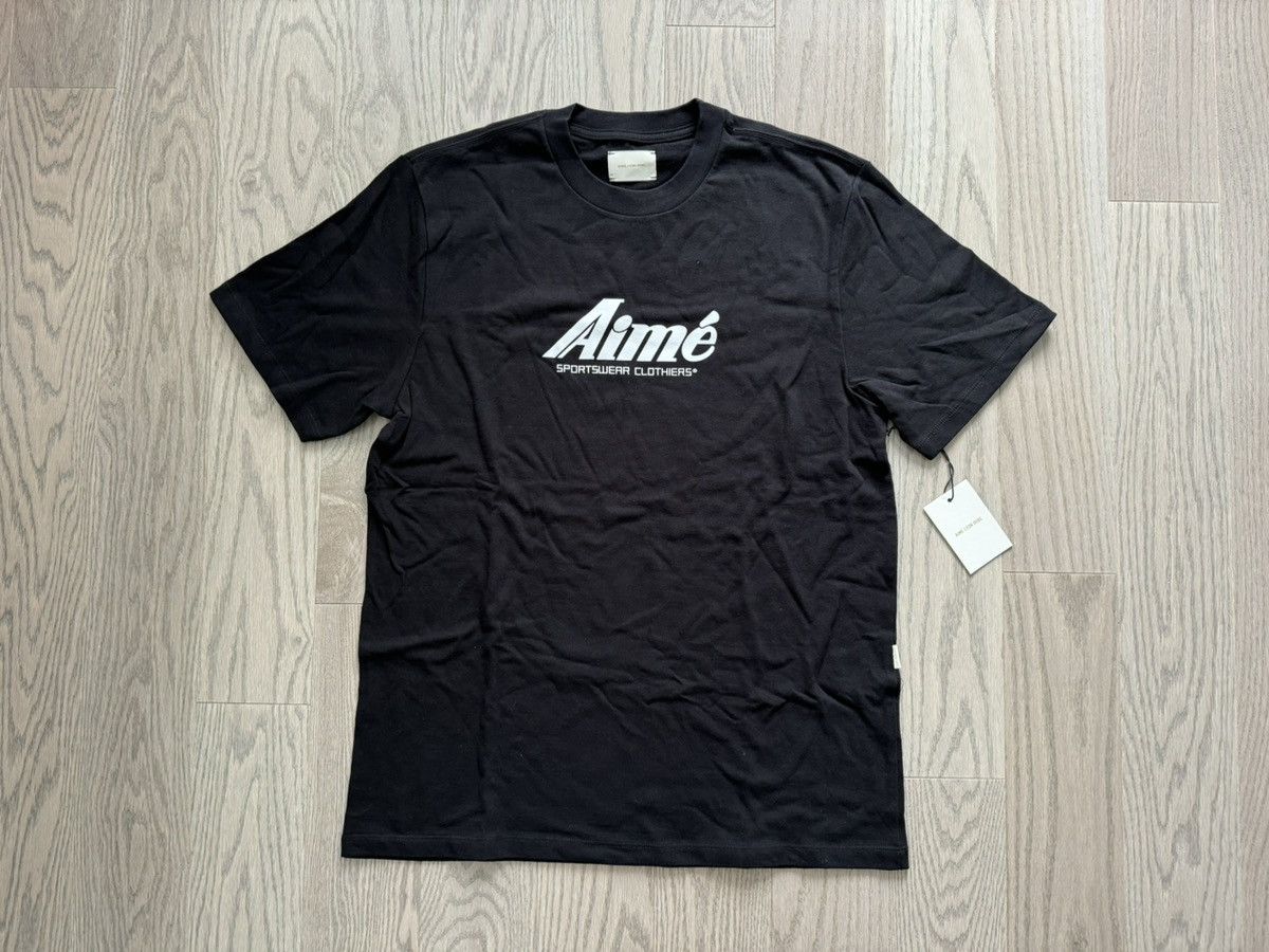 Aime Leon Dore Chest Logo Black T-Shirt Made in Toronto