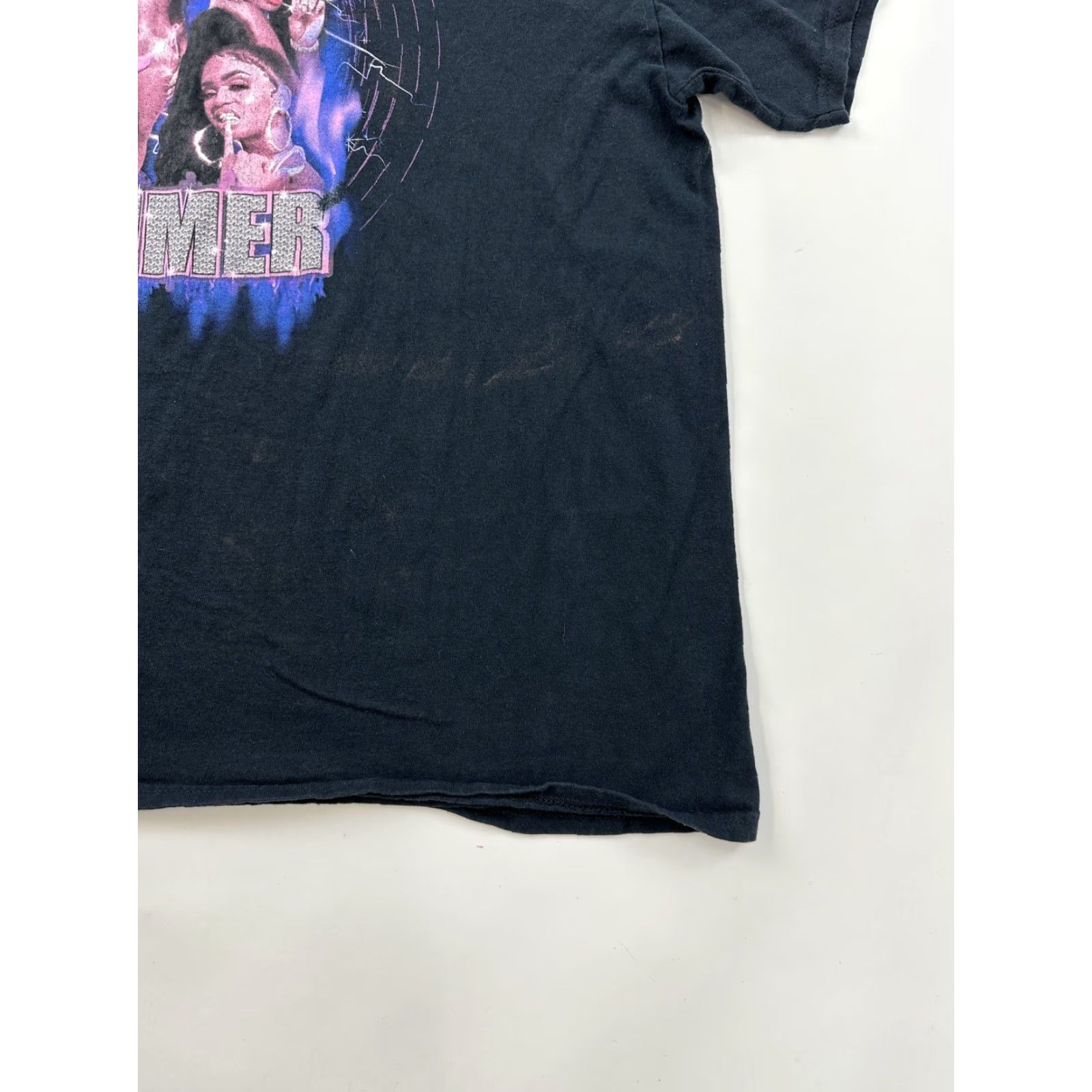 Vintage Saweetie Shirt Adult XL Black Cotton Short Sleeve So Icy Summer Rap Hip Hop Tee Mens Size US XL / EU 56 / 4 - 4 Thumbnail