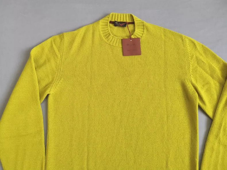 Loro Piana Loro Piana Baby Cashmere Yellow Sweater- Size US L / EU 52-54 / 3 - 2 Thumbnail