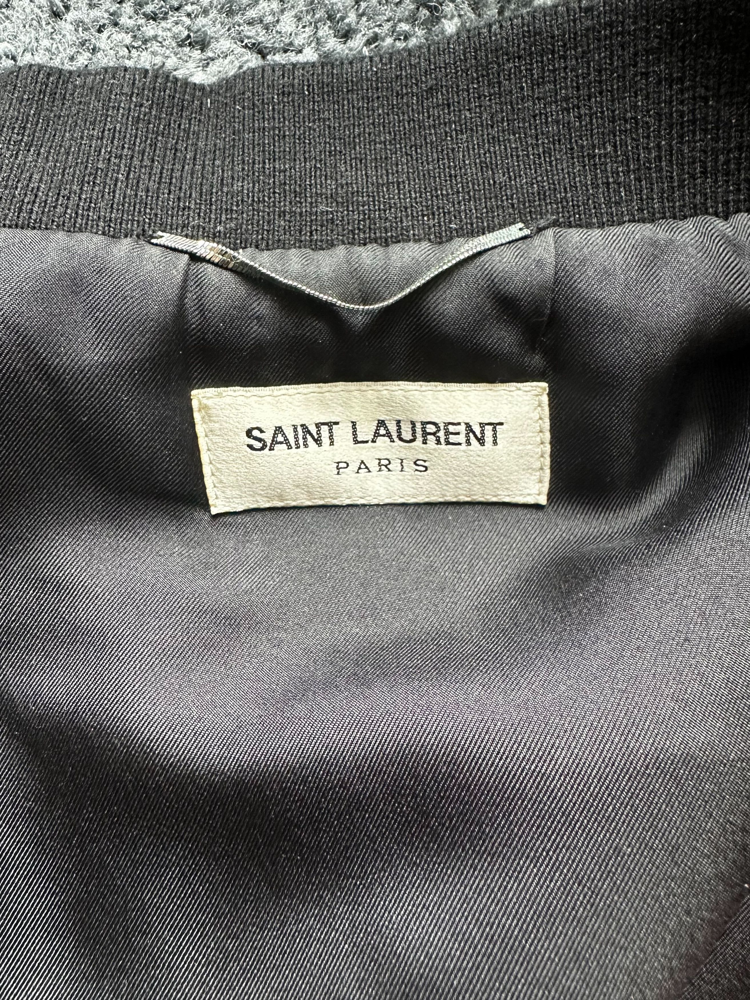 Saint Laurent Paris Multicolor Silk Tie-Dye Bomber Jacket Size US S / EU 44-46 / 1 - 3 Thumbnail