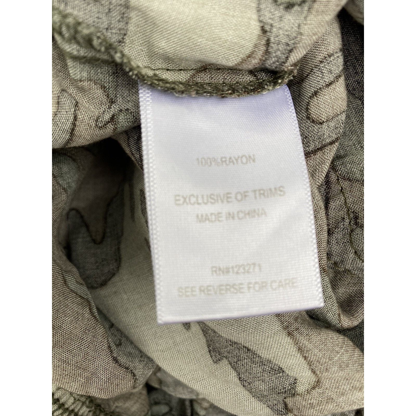 Briggs & Riley Riley&James Camouflage Bib Overalls L Green Grey A000315 Size 28" / US 6 / IT 42 - 8 Thumbnail