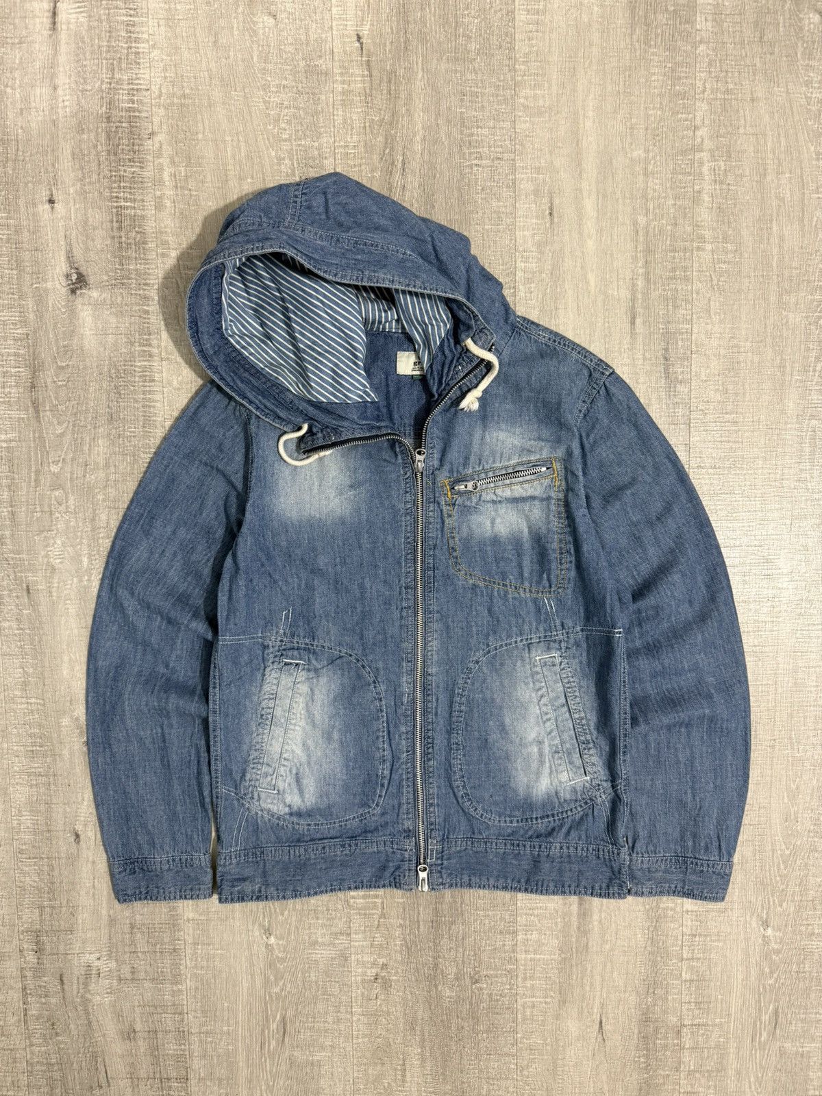 GRN GRN tokyo japan chambray hooded jacket Size US M / EU 48-50 / 2 - 10 Thumbnail