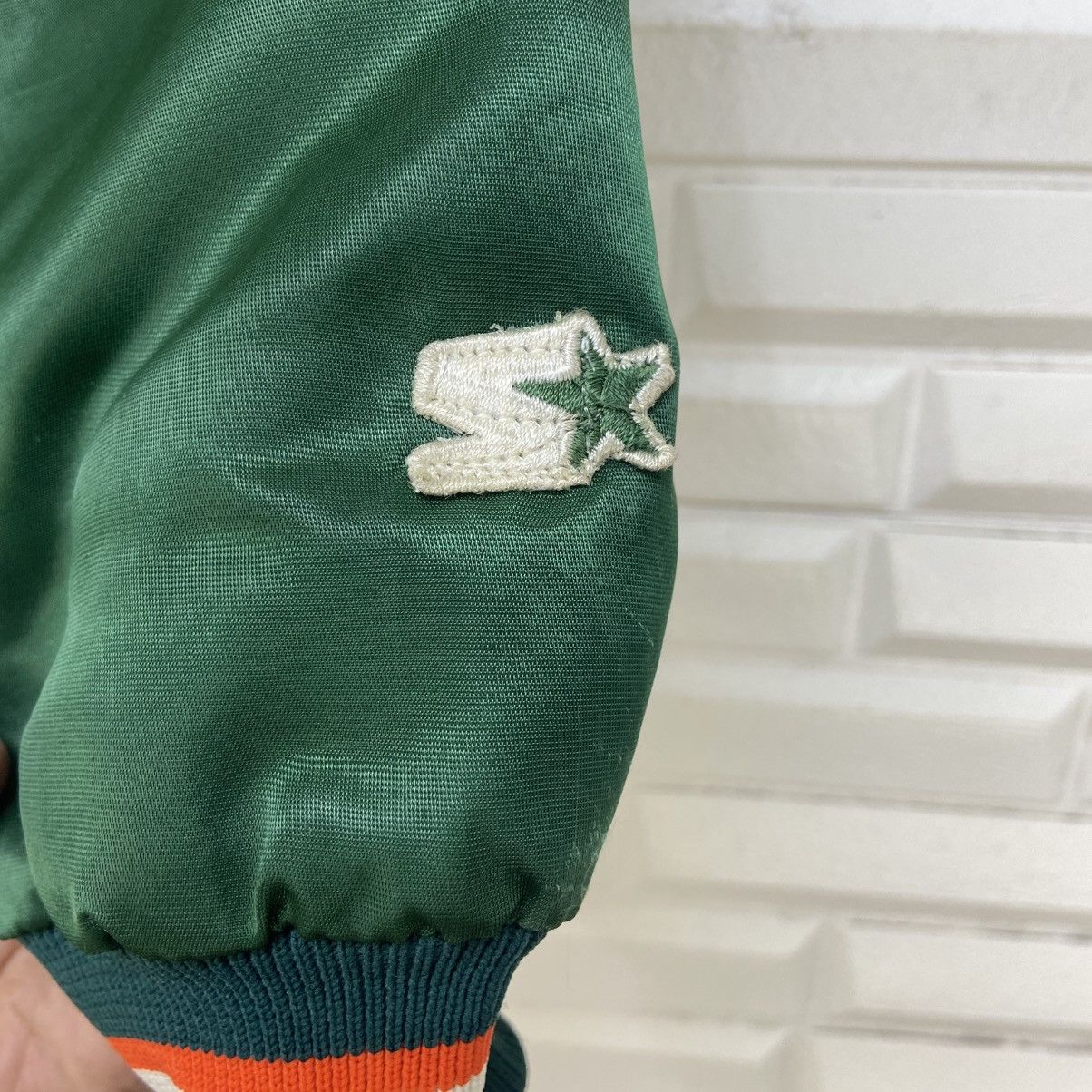 NFL Vintage NFL Hurricanes by Starter Satin Varsity Jacket Size US L / EU 52-54 / 3 - 9 Thumbnail