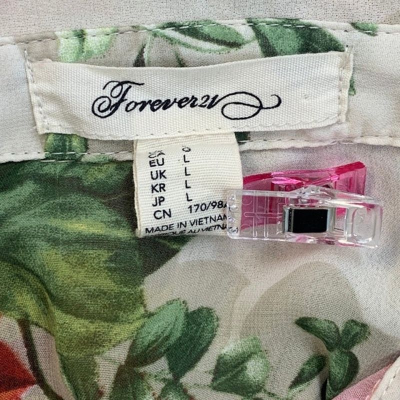 Forever 21 Forever 21 Women Large Floral Button Down Long Sleeve Blouse Size L / US 10 / IT 46 - 5 Thumbnail