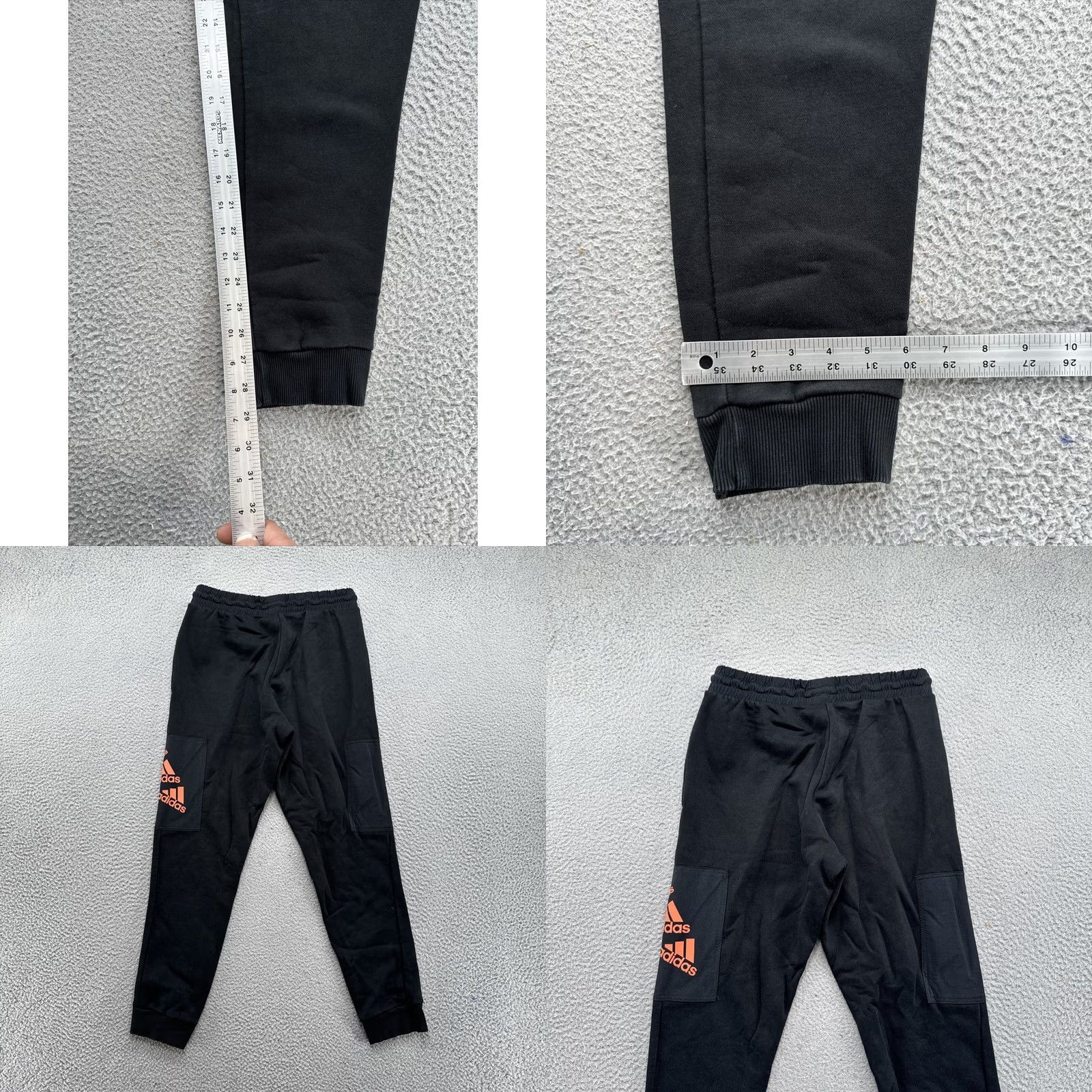 Adidas Adidas Track Pants Men’s Small Black Elastic Waist Drawstring Straight Leg Joggers Pants Size US 29 - 8 Thumbnail
