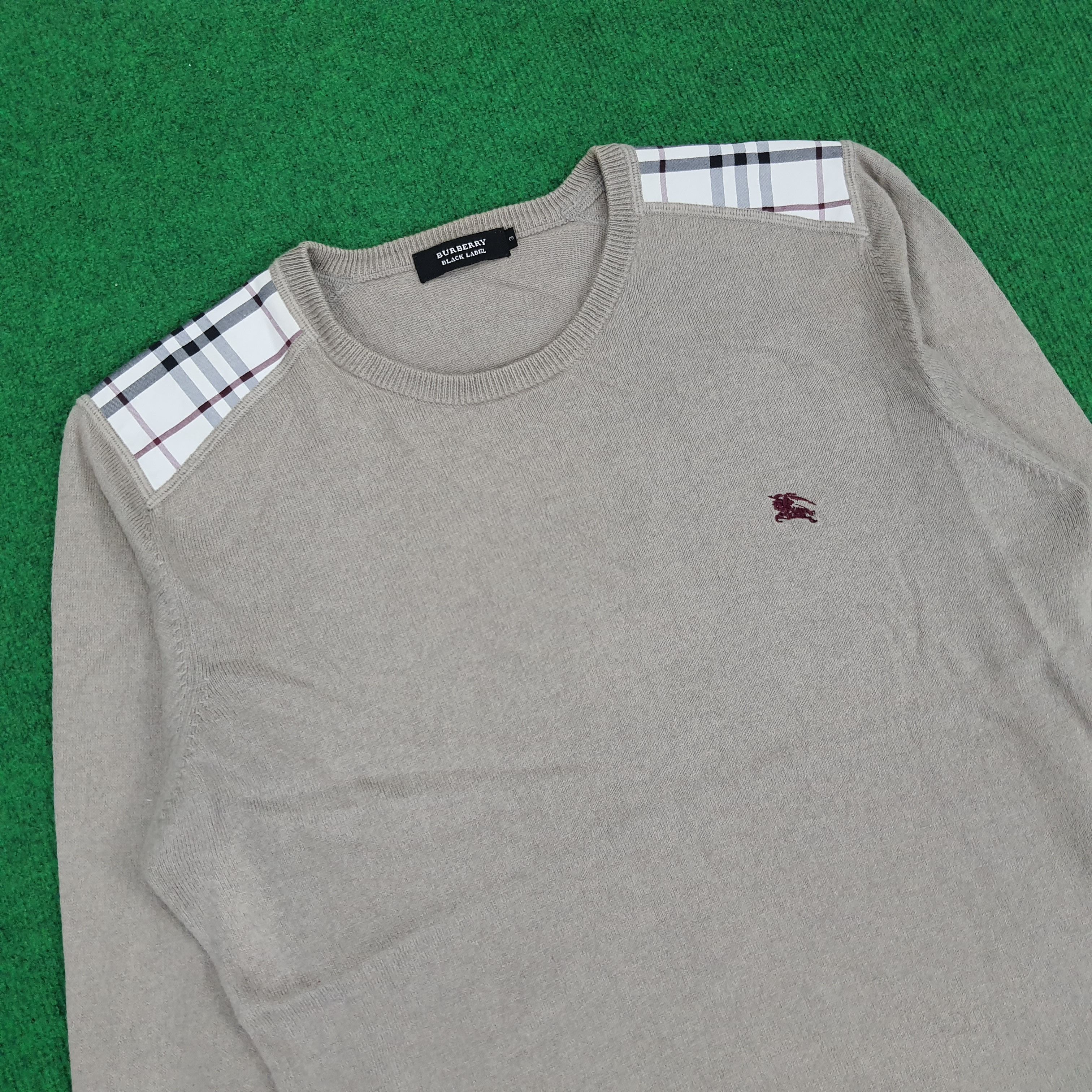 Black Label × Designer Vintage Burberry Black Label Nova Check T-shirt Size US M / EU 48-50 / 2 - 2 Thumbnail